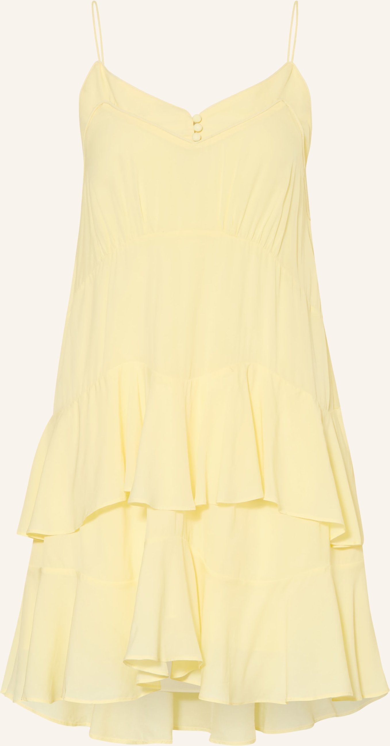 Ba&Sh Kleid Bilona Mit Volants gelb