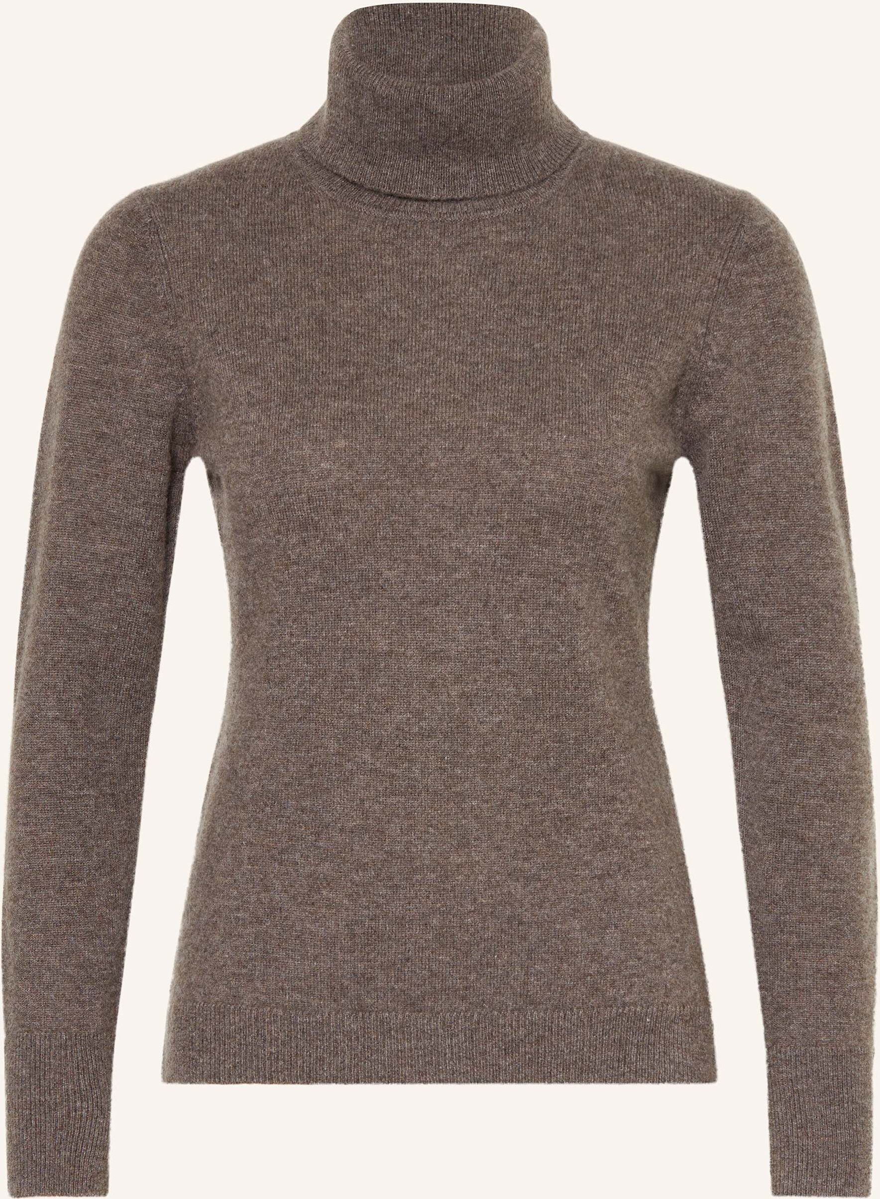 Thumbnail - Darling Harbour Rollkragenpullover Aus Cashmere braun