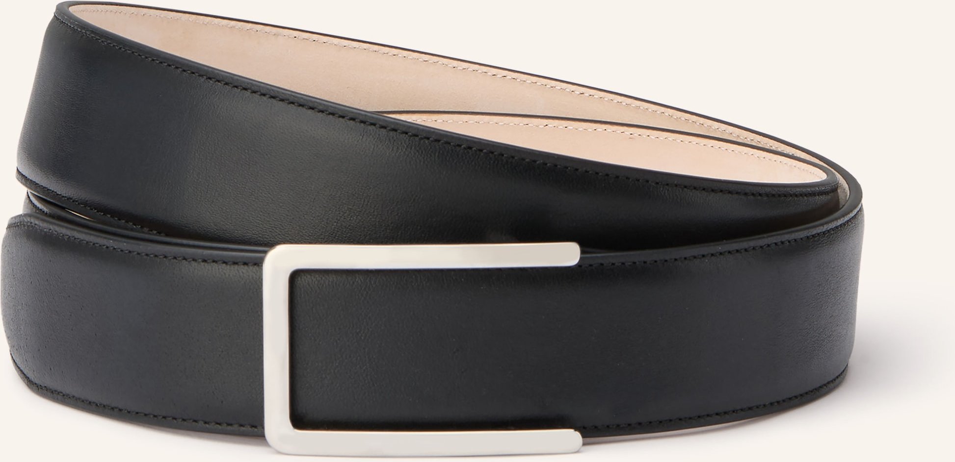 Goldfels Ledergürtel schwarz