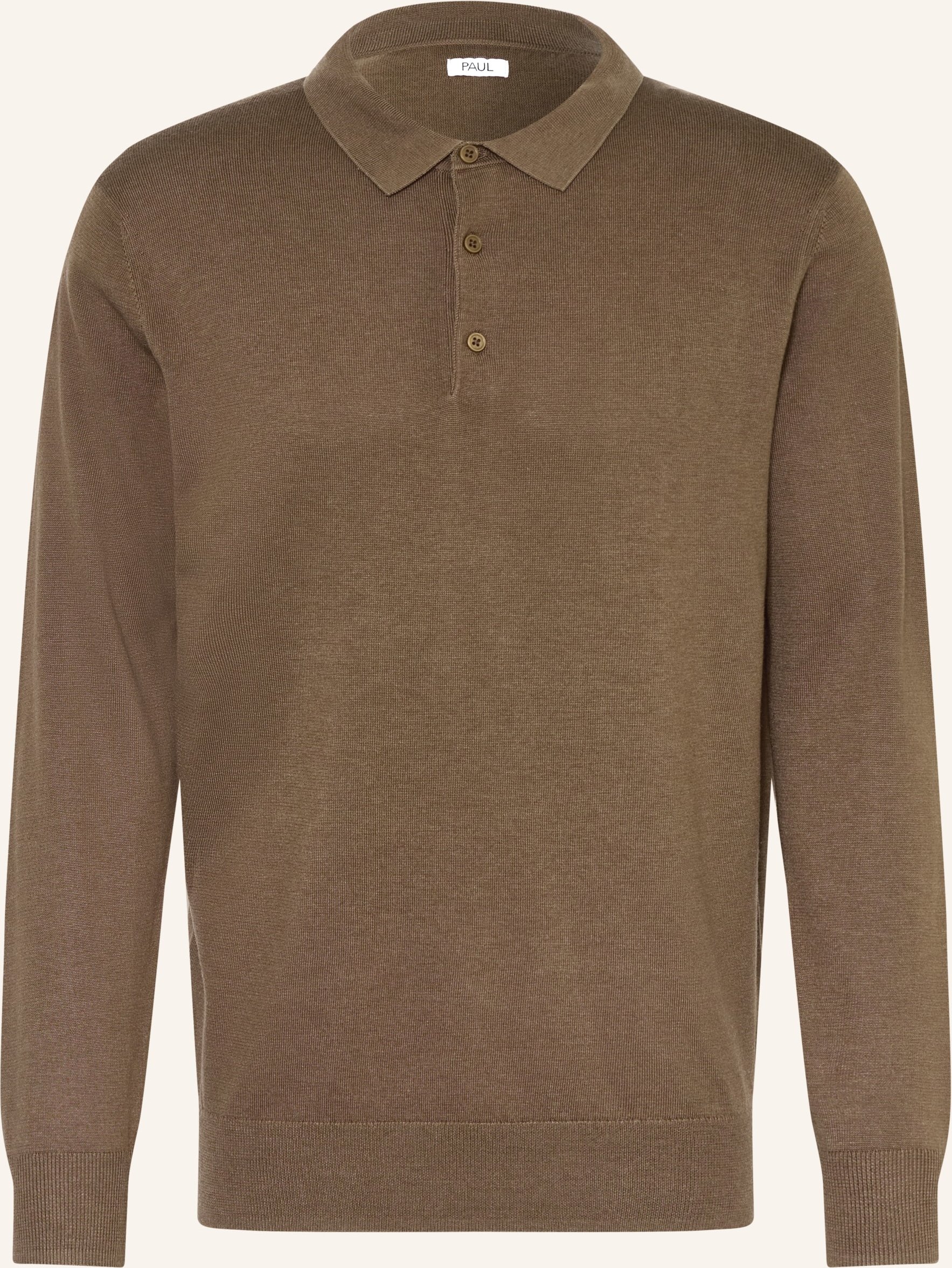 Paul Strick-Poloshirt braun