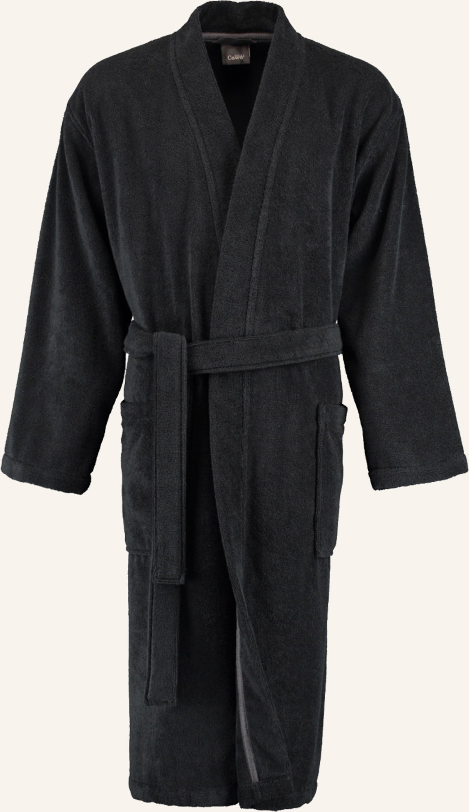 Cawö Bademantel schwarz