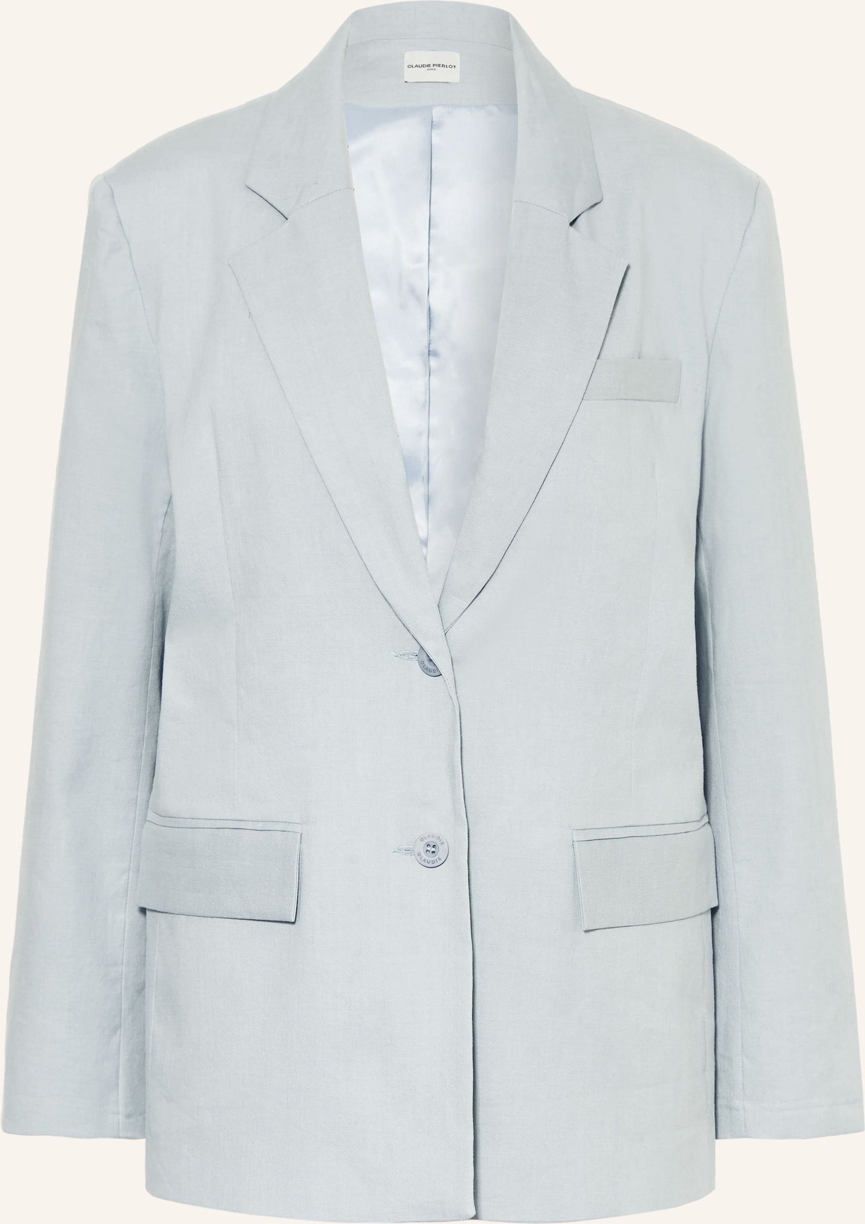 Claudie Pierlot Blazer Mit Leinen blau