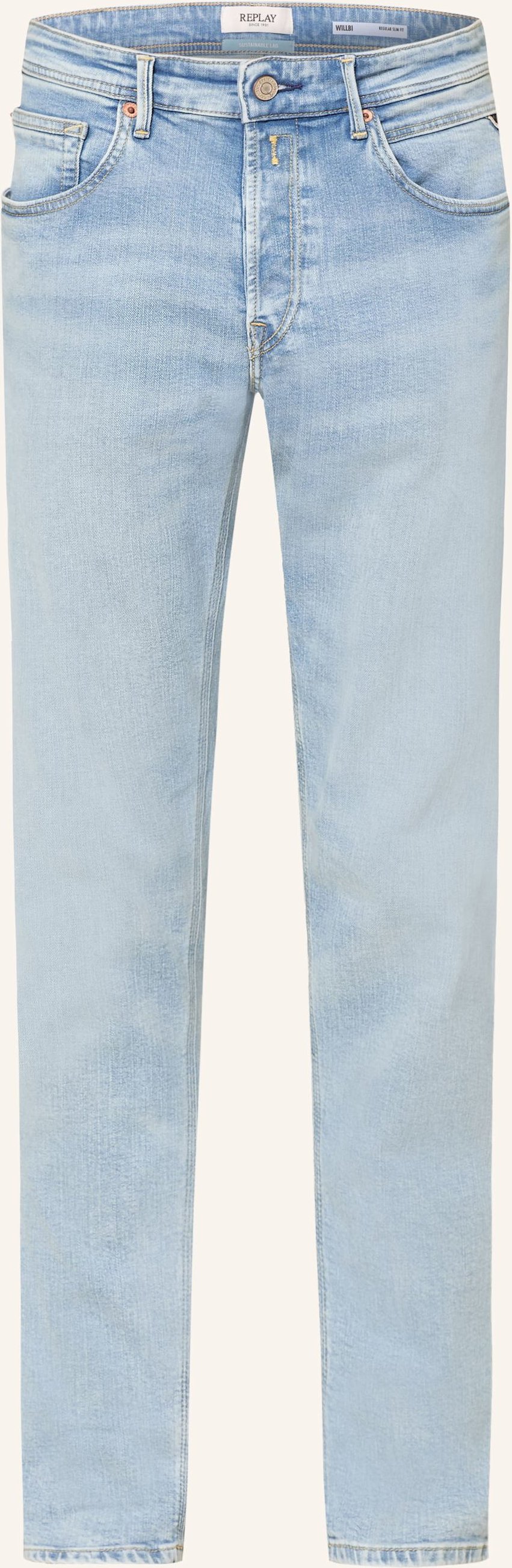 Replay Jeans Regular Fit blau