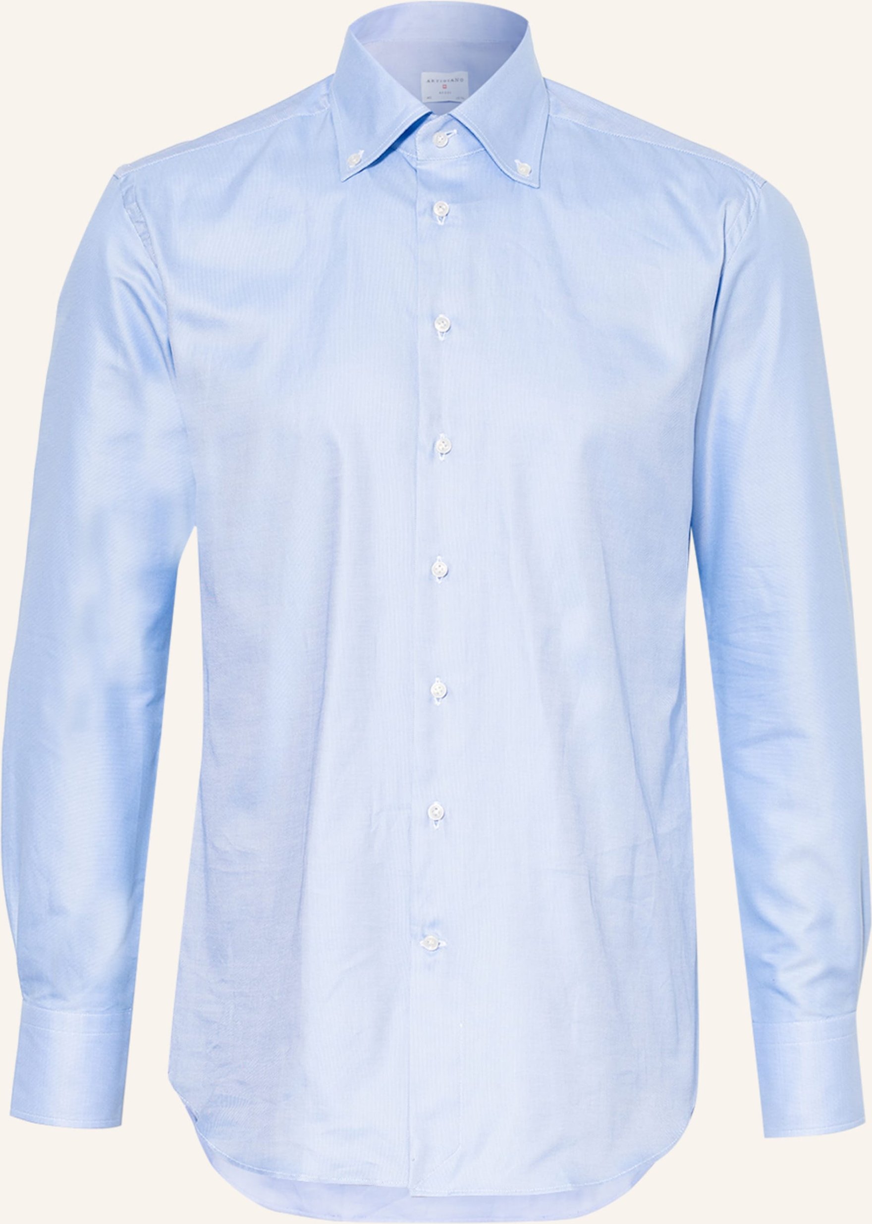Artigiano Piqué-Hemd Classic Fit blau