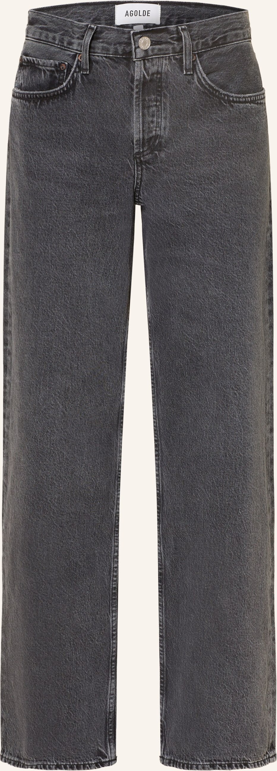 Agolde Straight Jeans schwarz