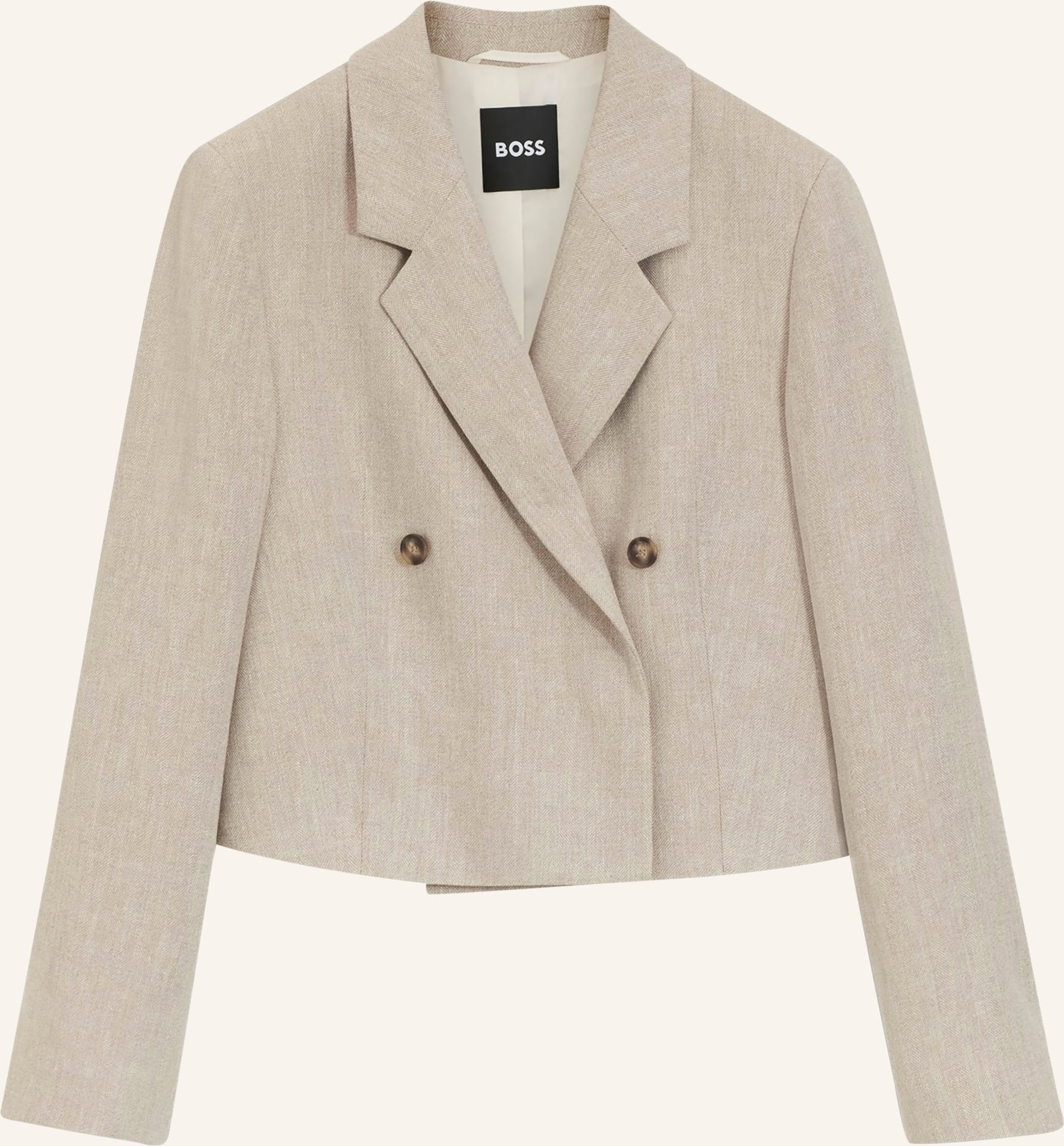 Boss Blazer Jojeka Mit Leinen beige