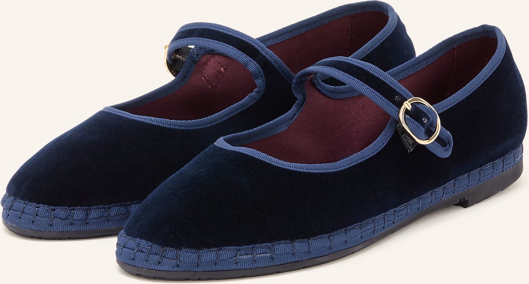 Flabelus Mary-Jane-Ballerinas Molly blau