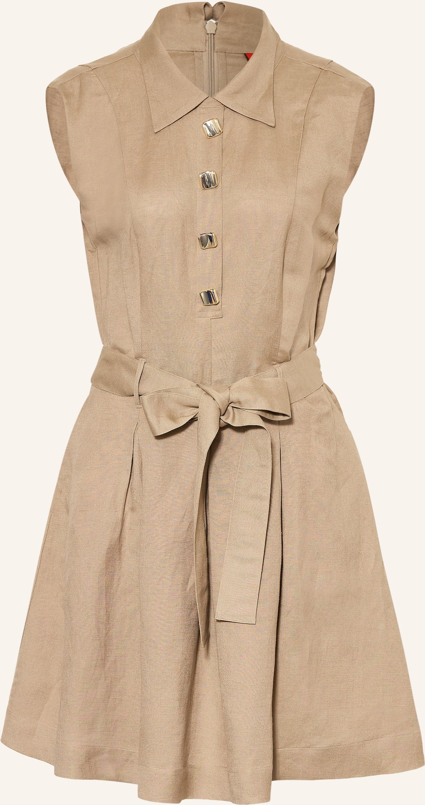 Hugo Hemdblusenkleid Kaleisi Mit Leinen beige