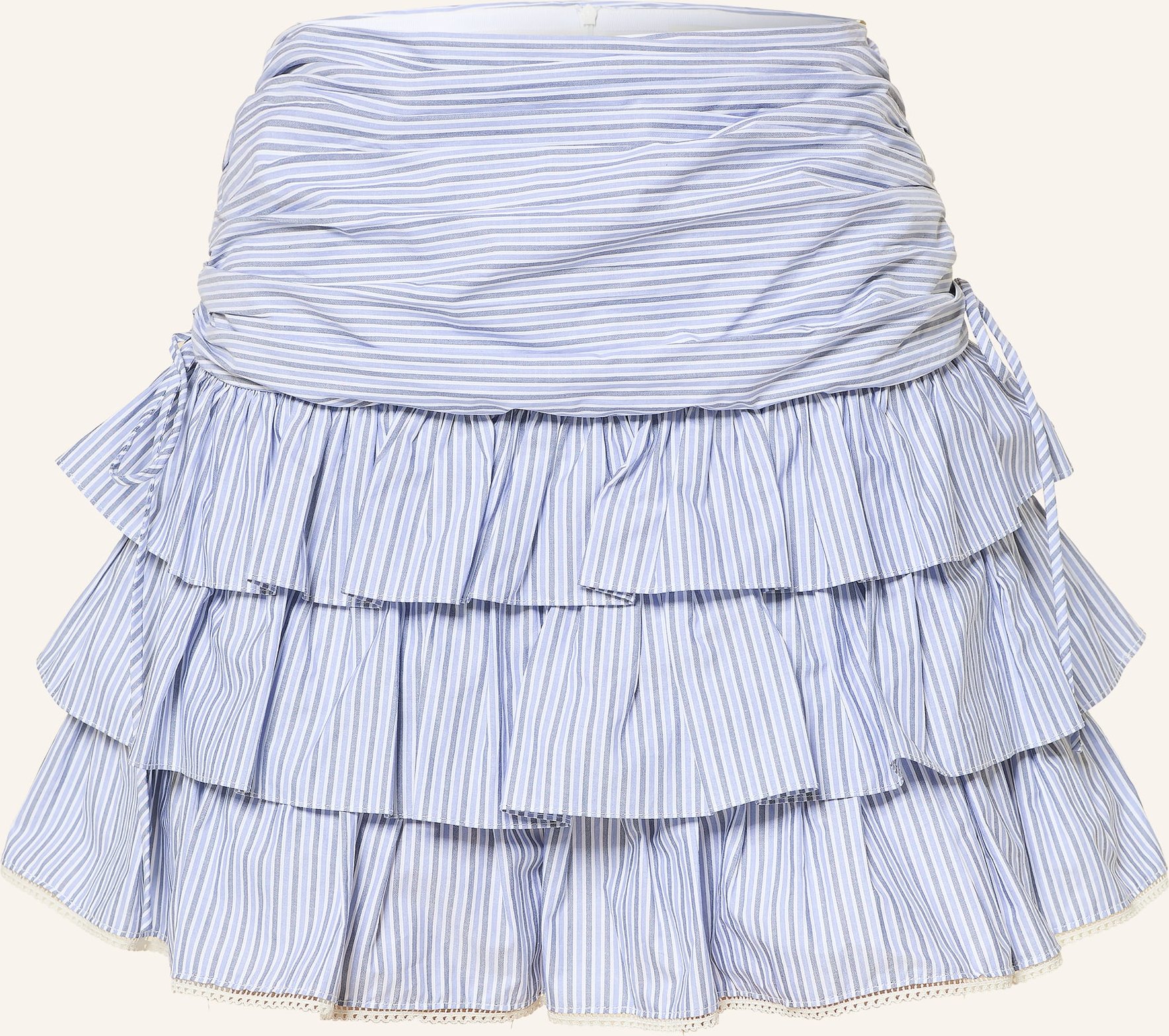 Sandro Rock Mit Rüschen blau