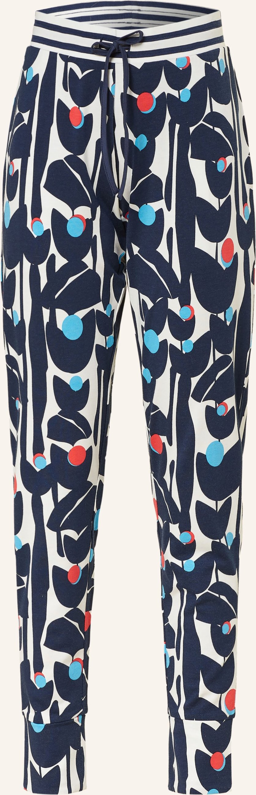 Mey Schlafhose Serie Flower Jungle blau