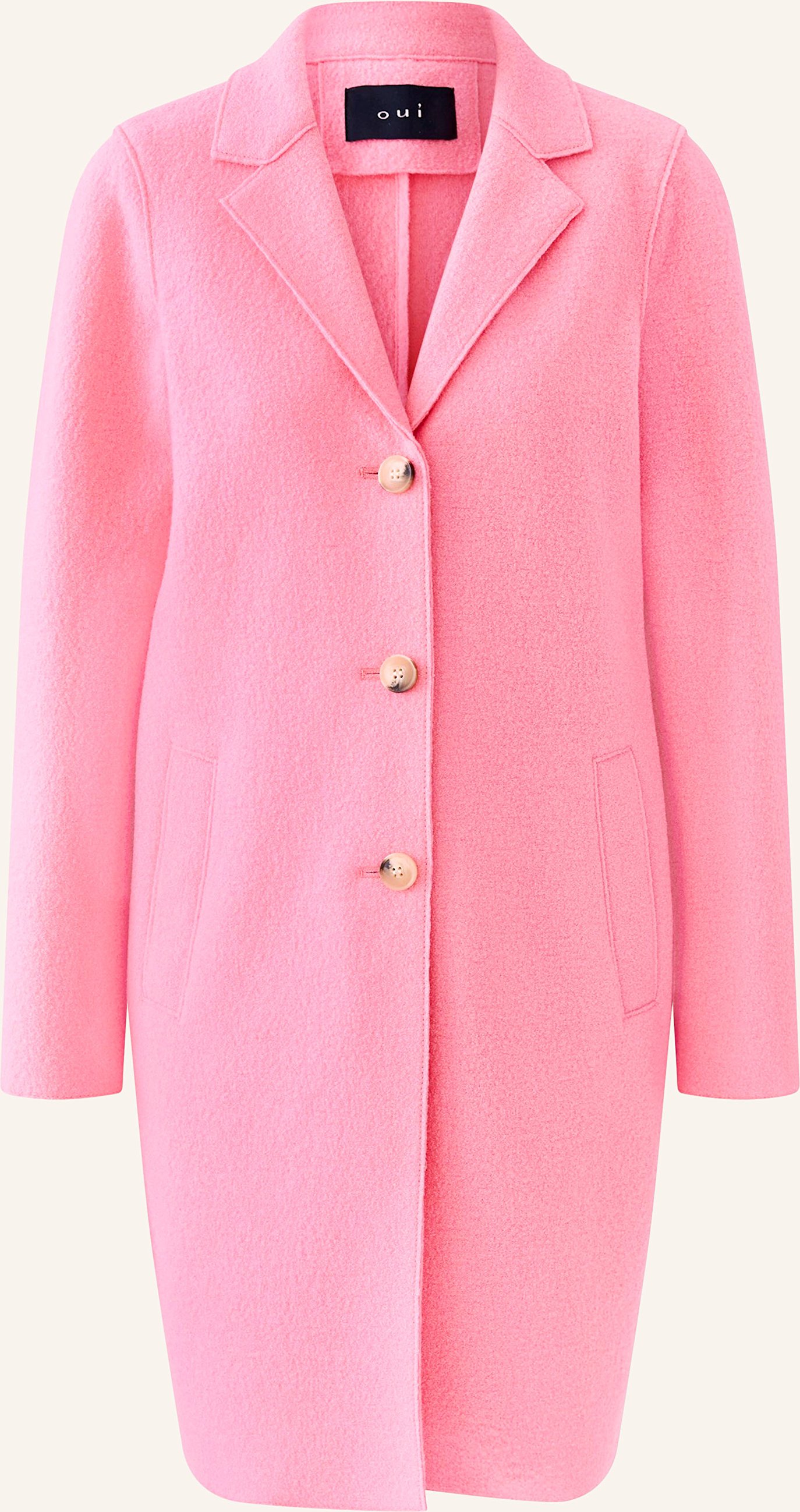 Thumbnail - Oui Wollmantel pink