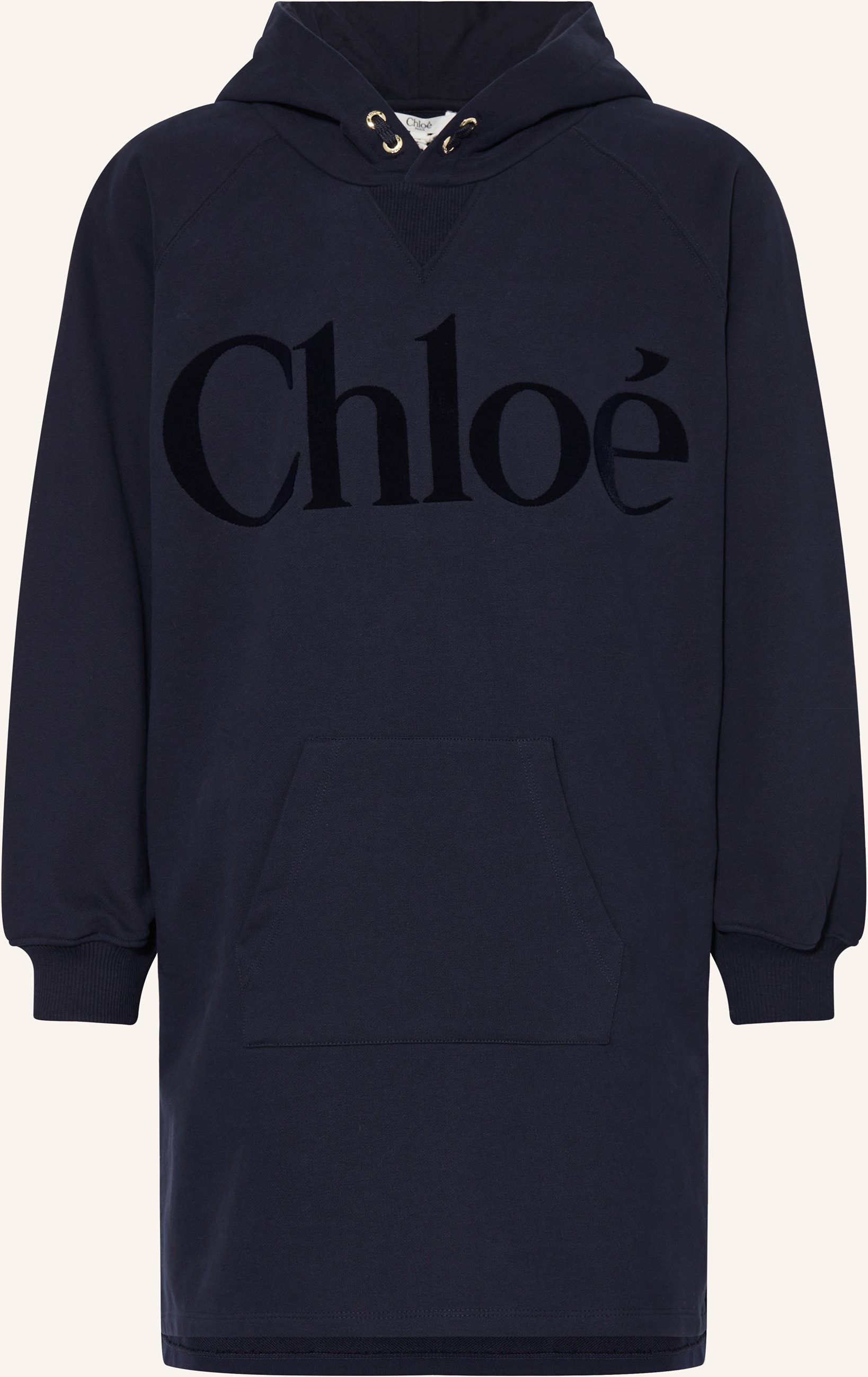 Chloé Hoodie-Kleid blau