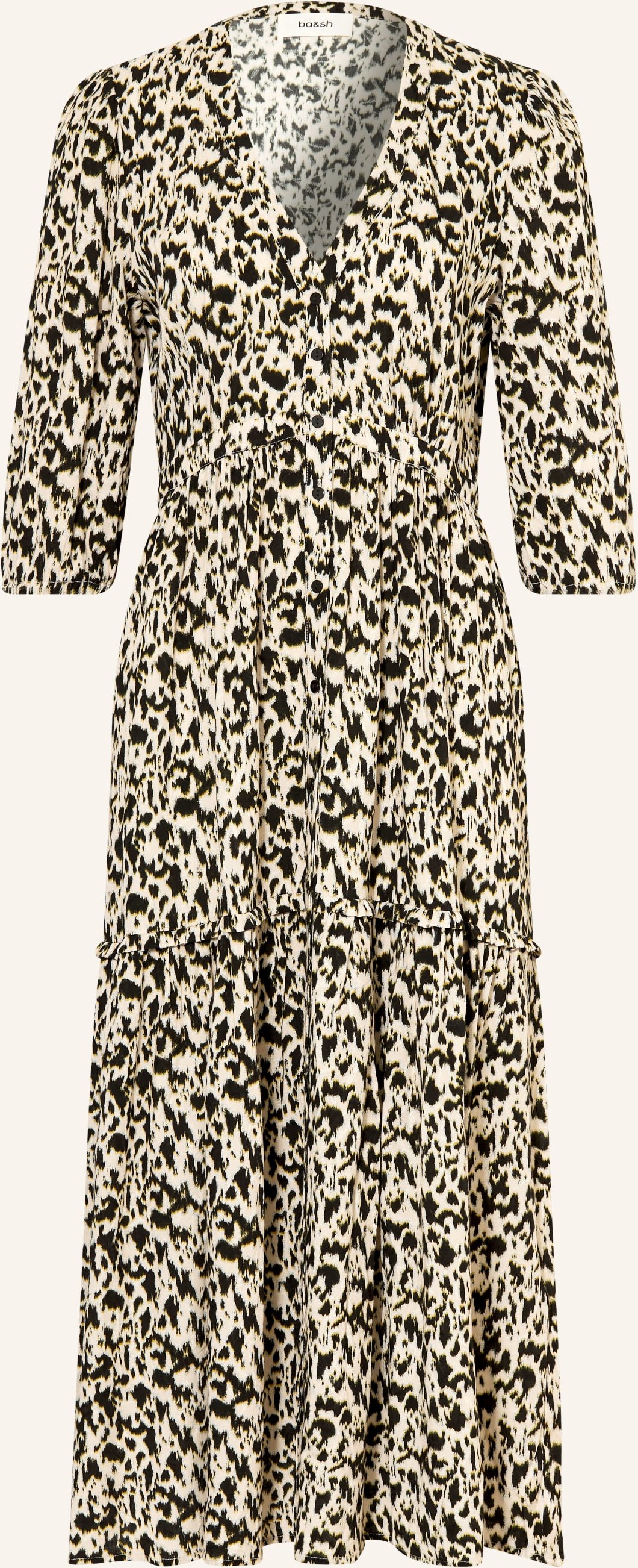 Ba&Sh Kleid Palma Mit 3/4-Arm weiss