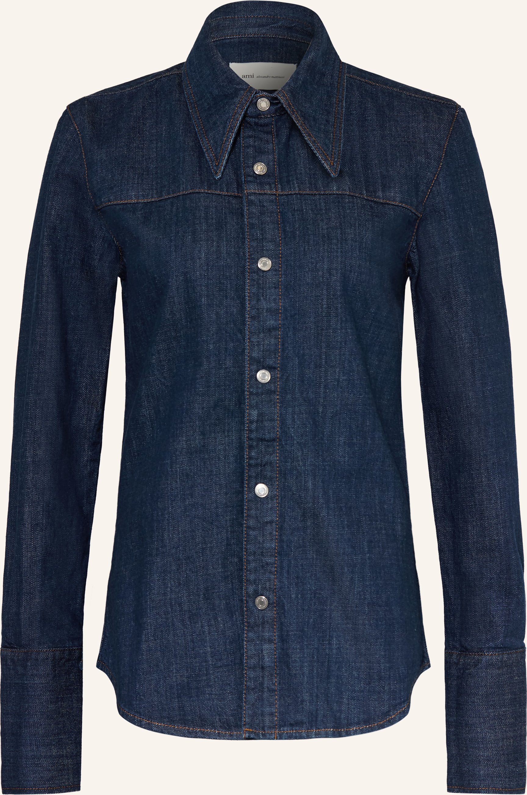 Ami Paris Jeans-Overshirt blau