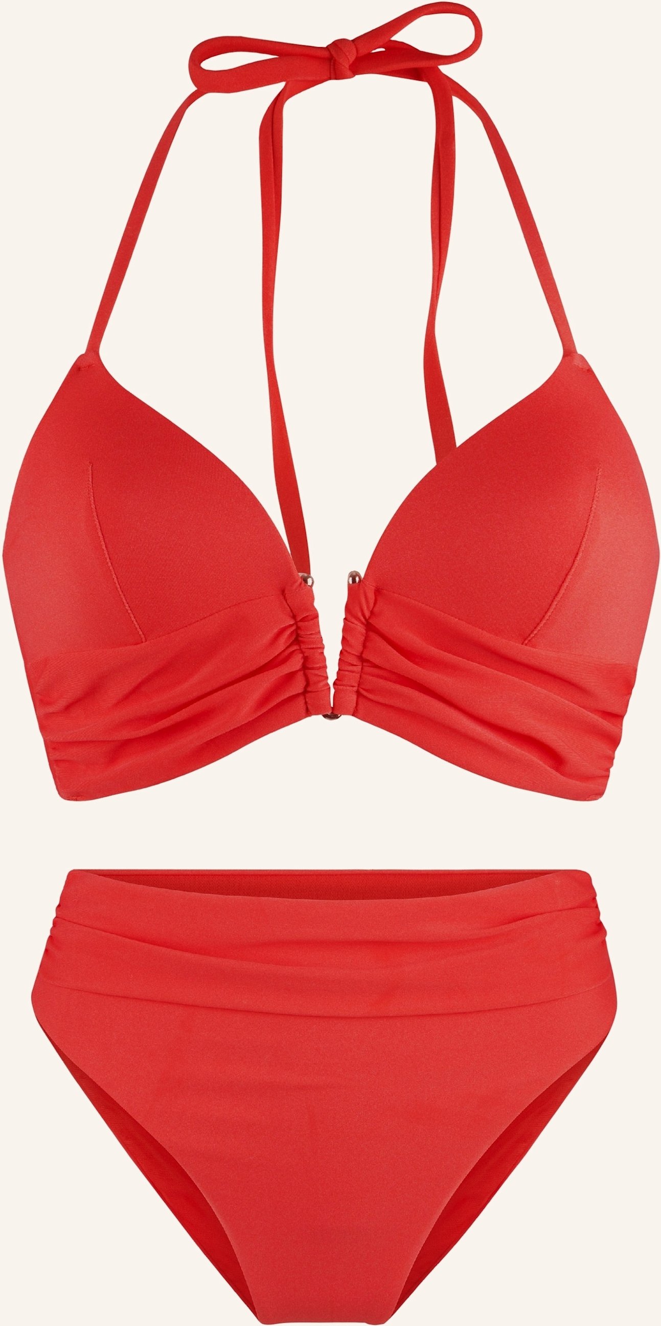 Thumbnail - Lingadore Triangle Padded Bikiniset rot