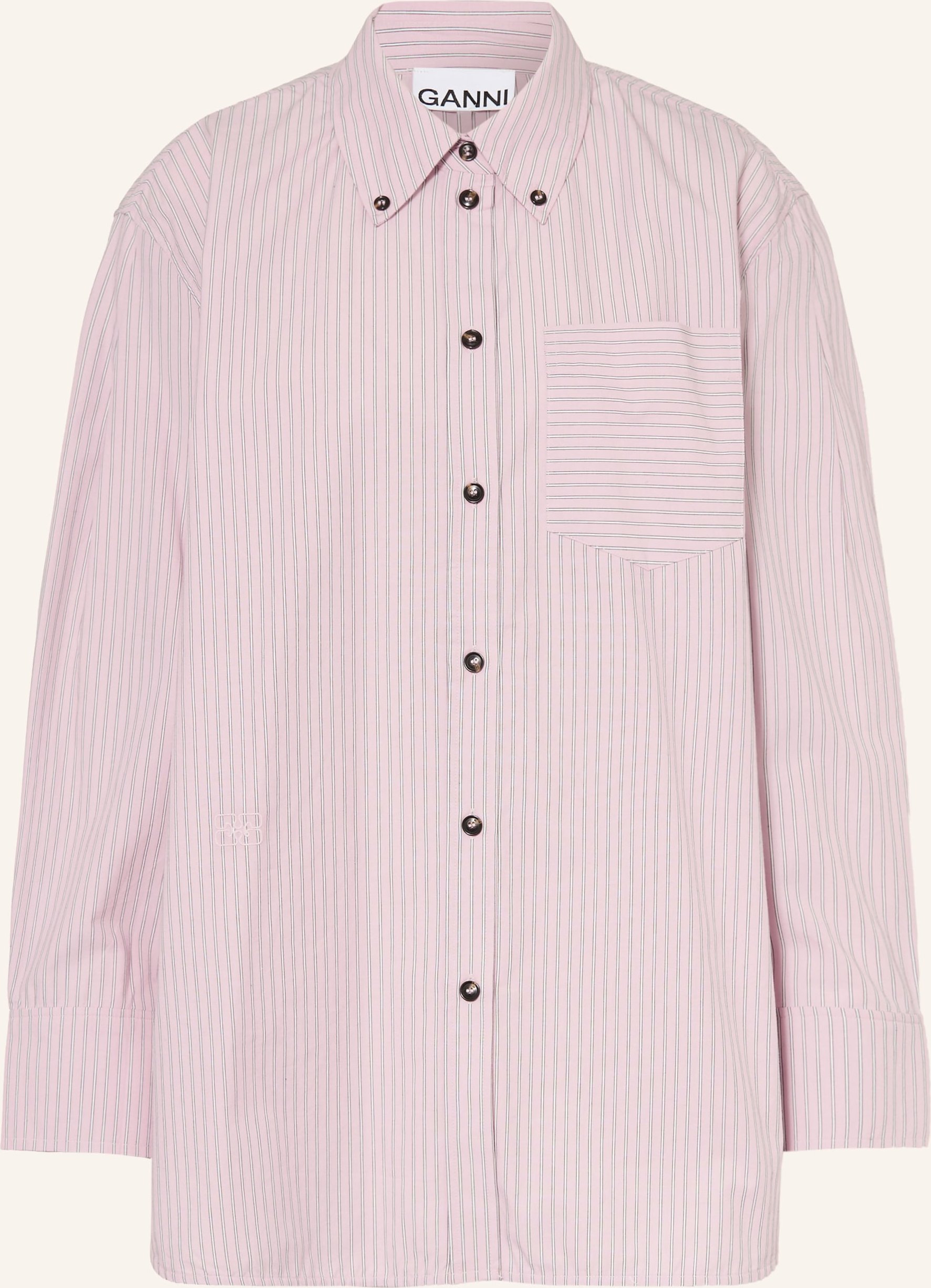 Ganni Hemdbluse rosa