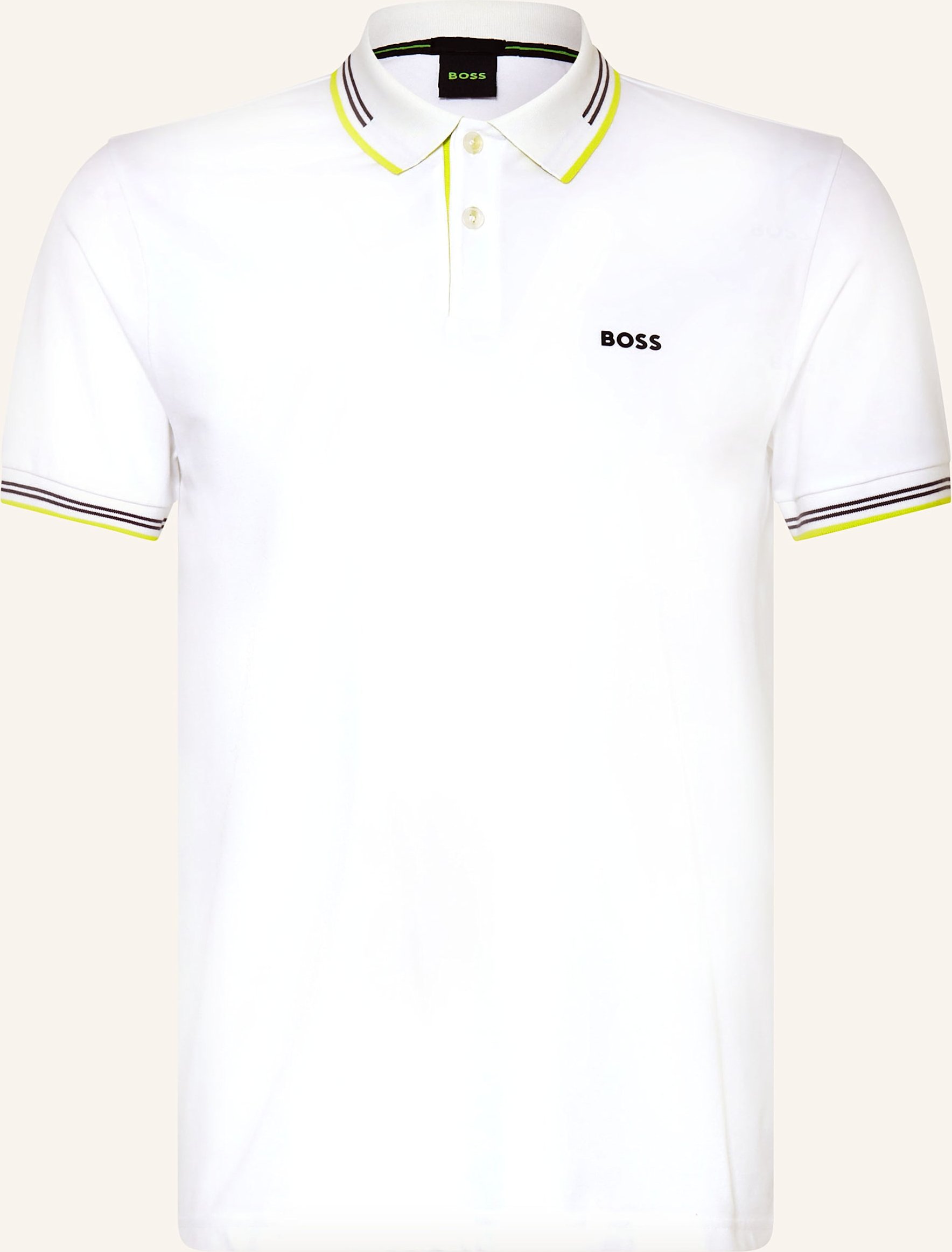Boss Piqué-Poloshirt Paul Slim Fit gelb
