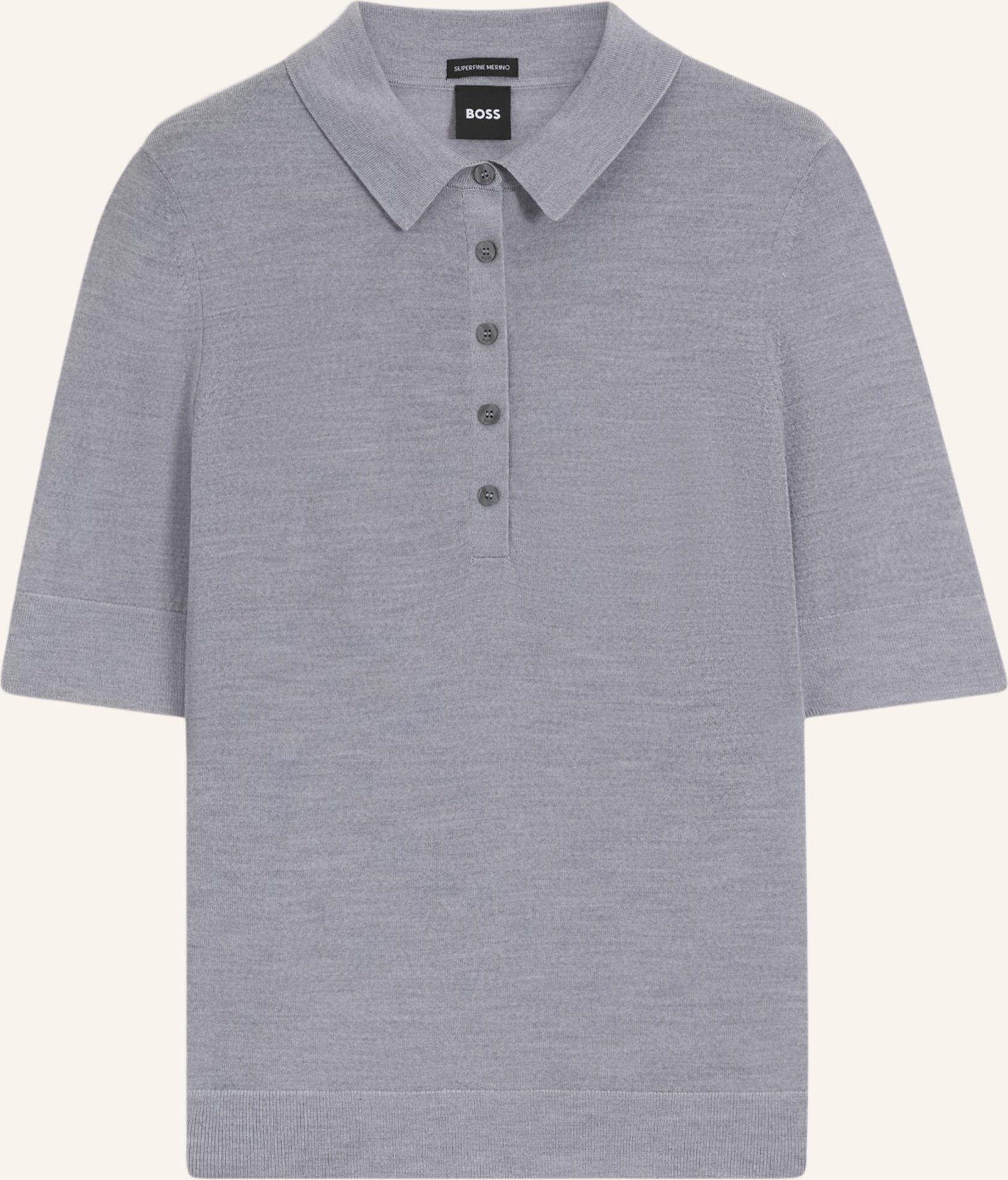 Boss Pullover Fidenka Regular Fit grau