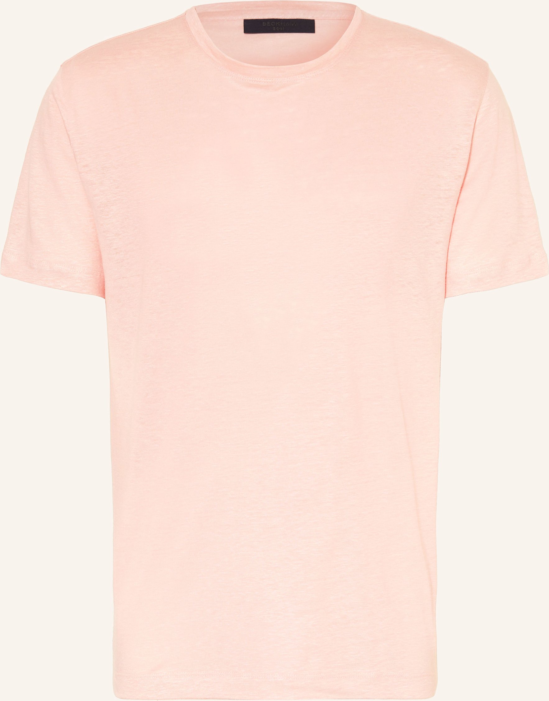 Boss T-Shirt Taut Aus Leinen orange