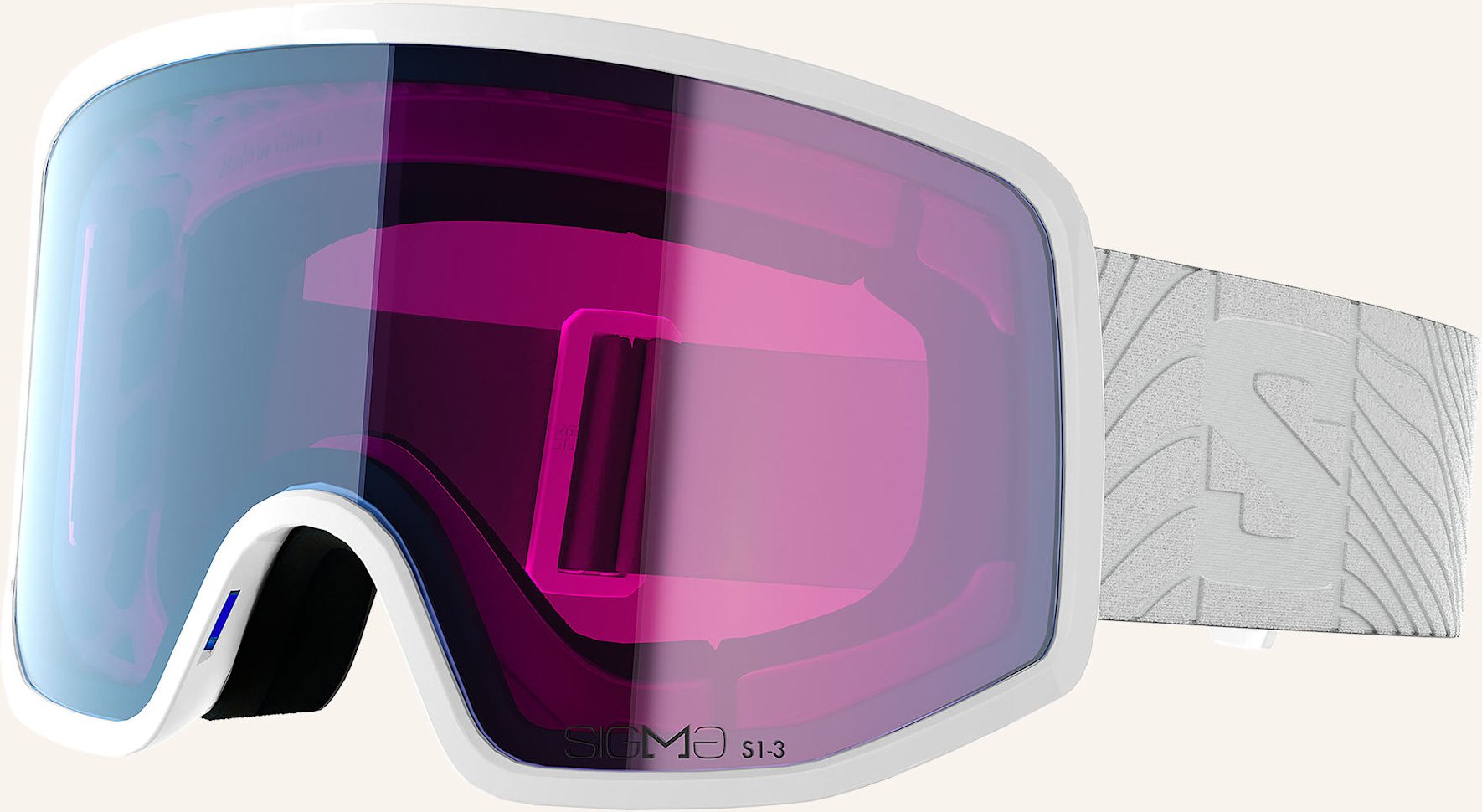 Salomon Skibrille Sentry Pro S weiss