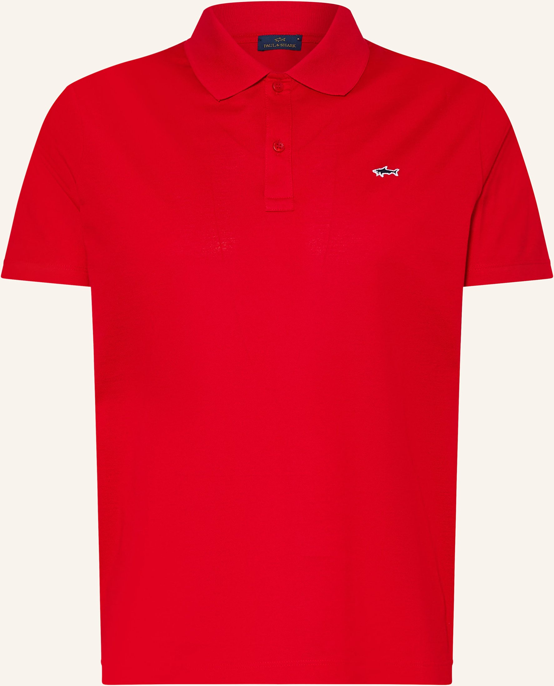 Paul & Shark Piqué-Poloshirt rot
