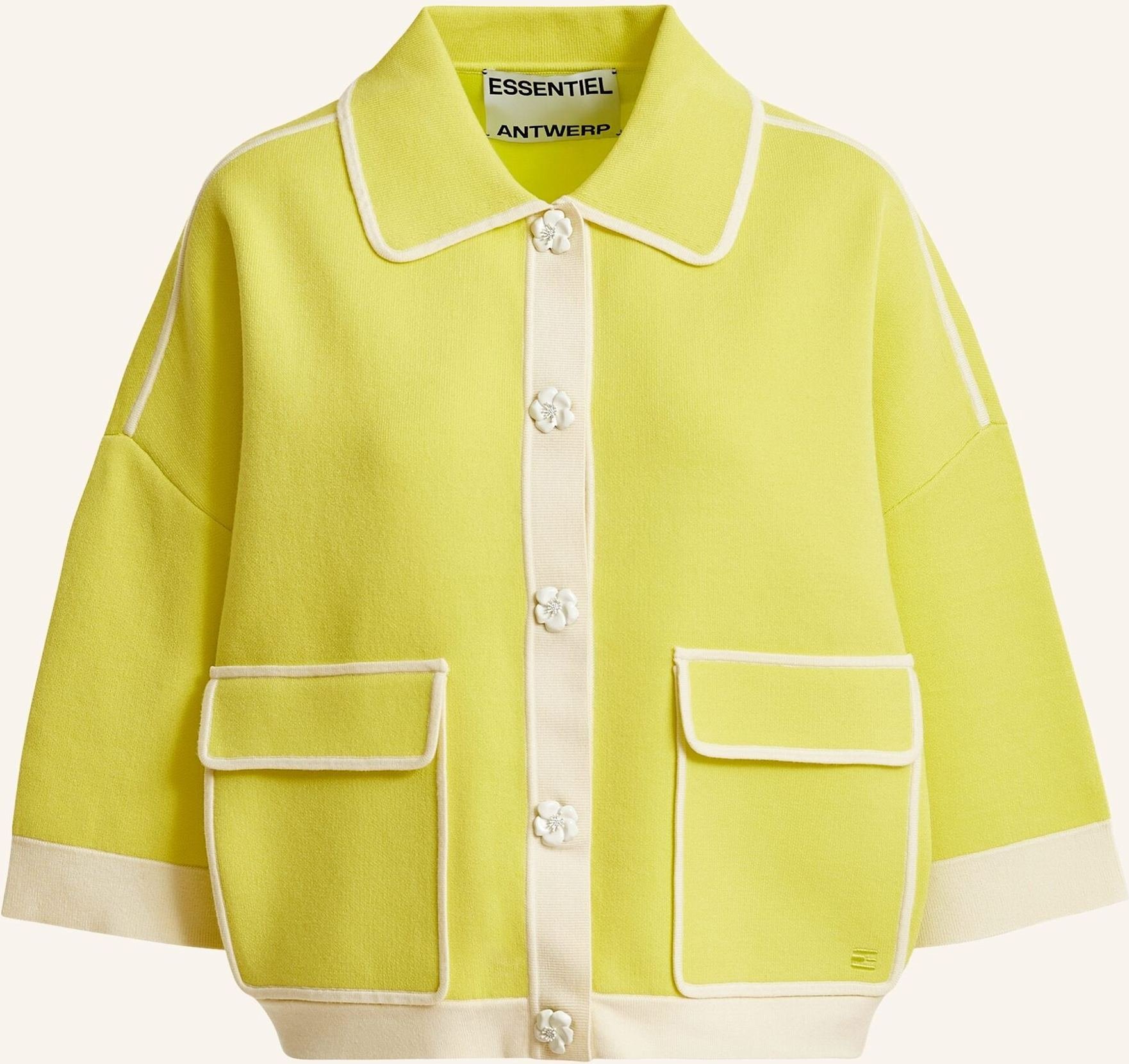 Essentiel Antwerp Strickjacke Jugly gelb