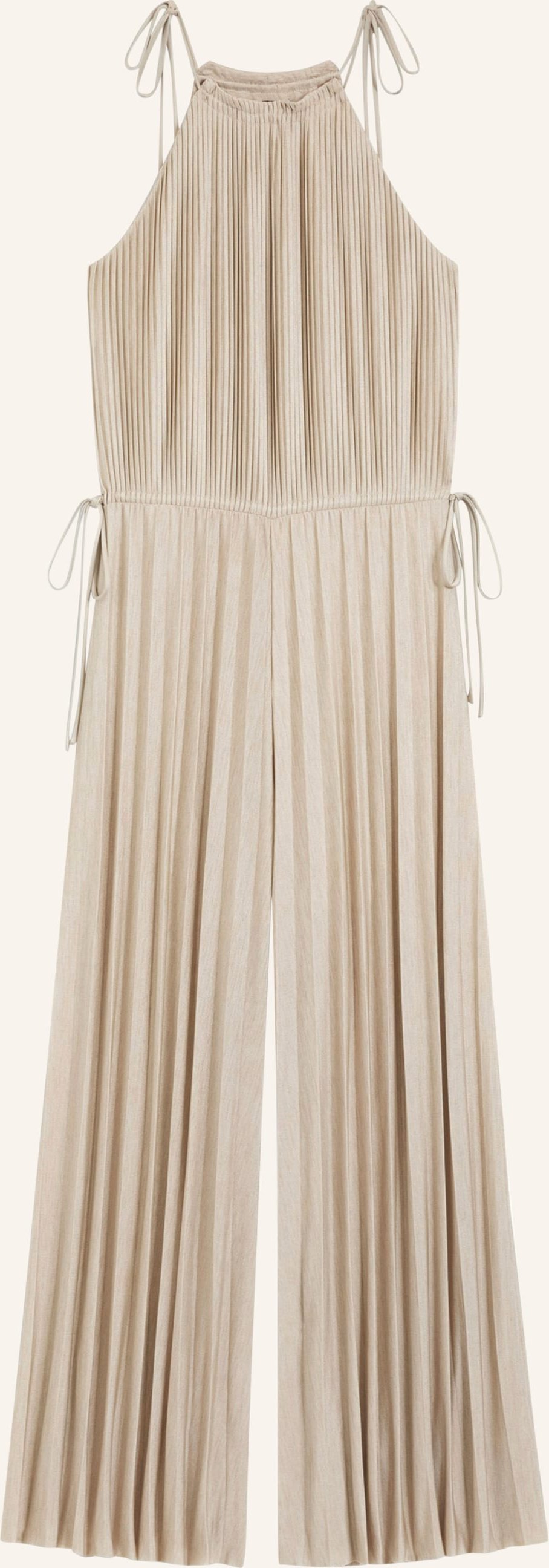 Boss Jersey-Jumpsuit Edecki Mit Plissees beige