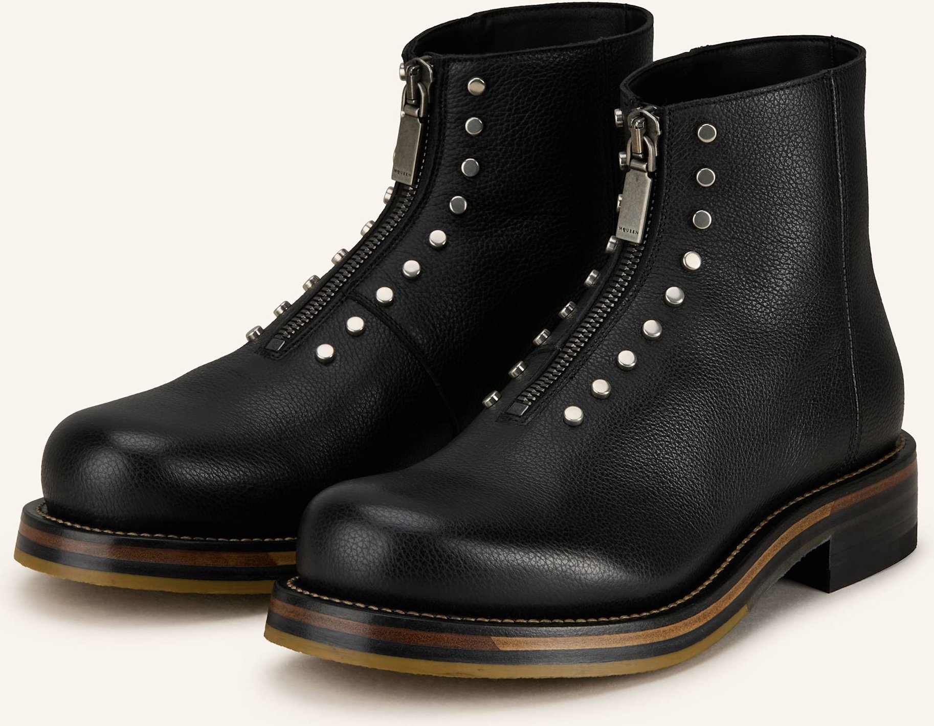 Thumbnail - Mcqueen Boots Mit Nieten schwarz