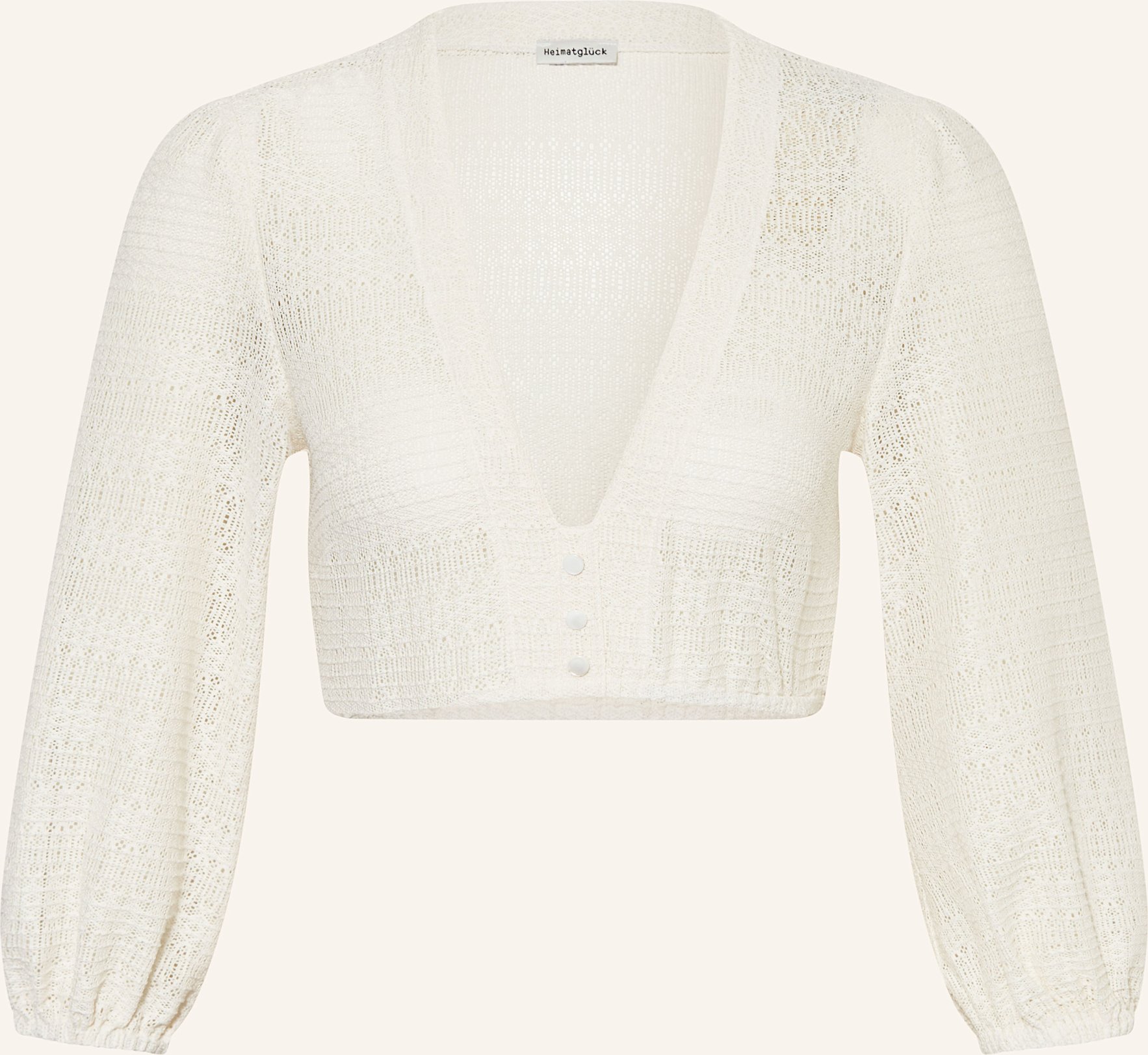 Thumbnail - Heimatglück Tracht Dirndlbluse Antonia Mit 3/4-Arm beige