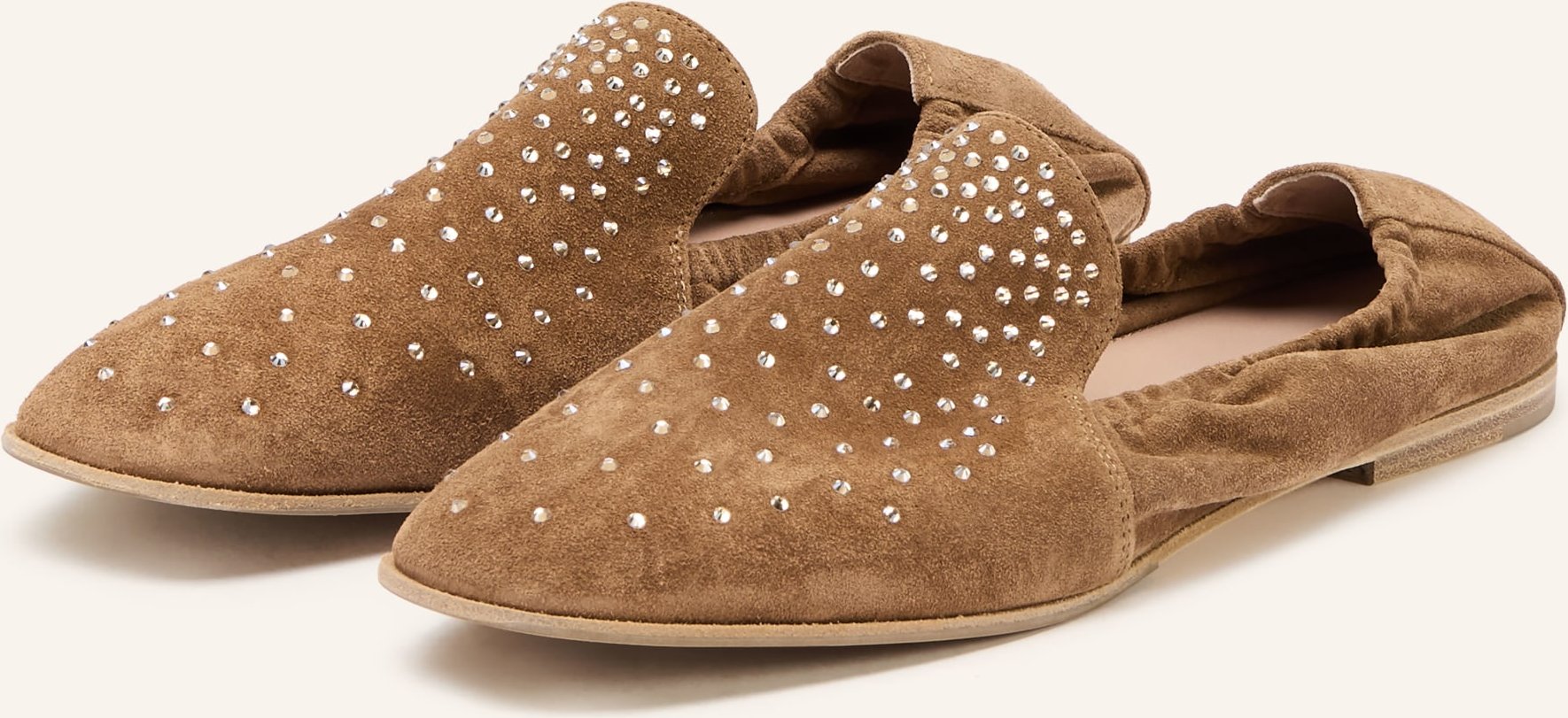 Kennel & Schmenger Slipper Glory Mit Schmucksteinen beige