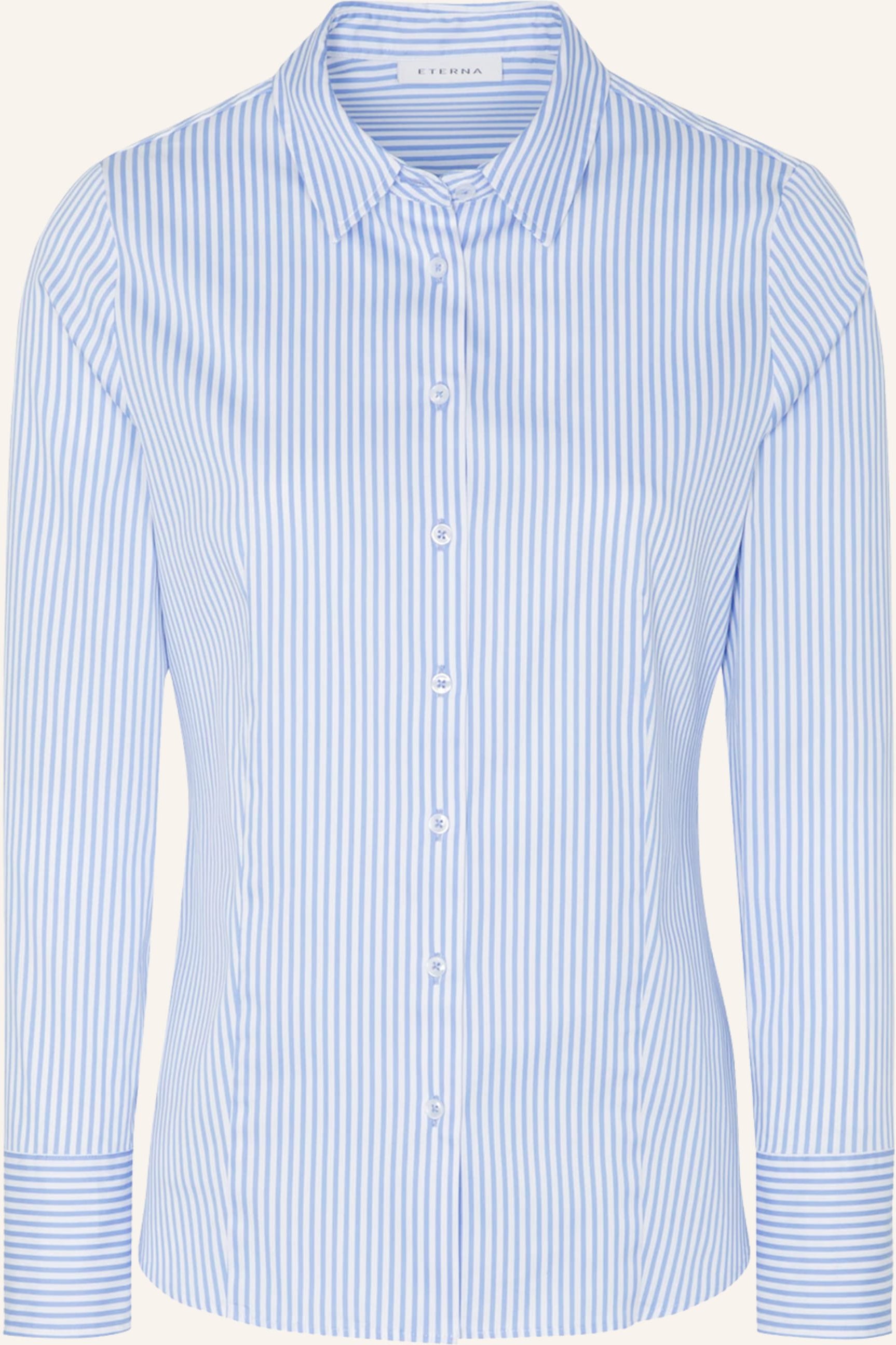 Eterna Hemdbluse blau