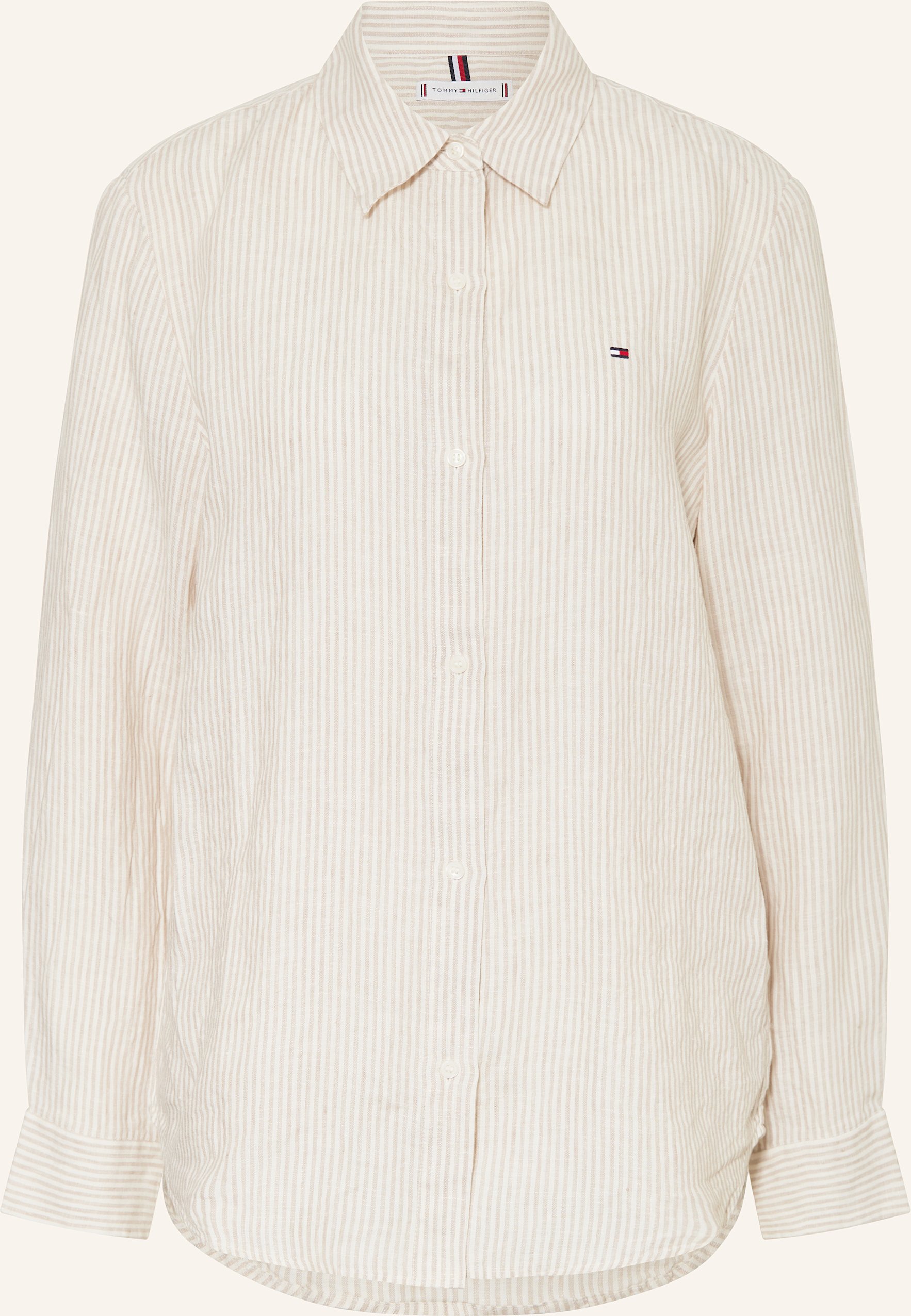 Tommy Hilfiger Hemdbluse Aus Leinen beige