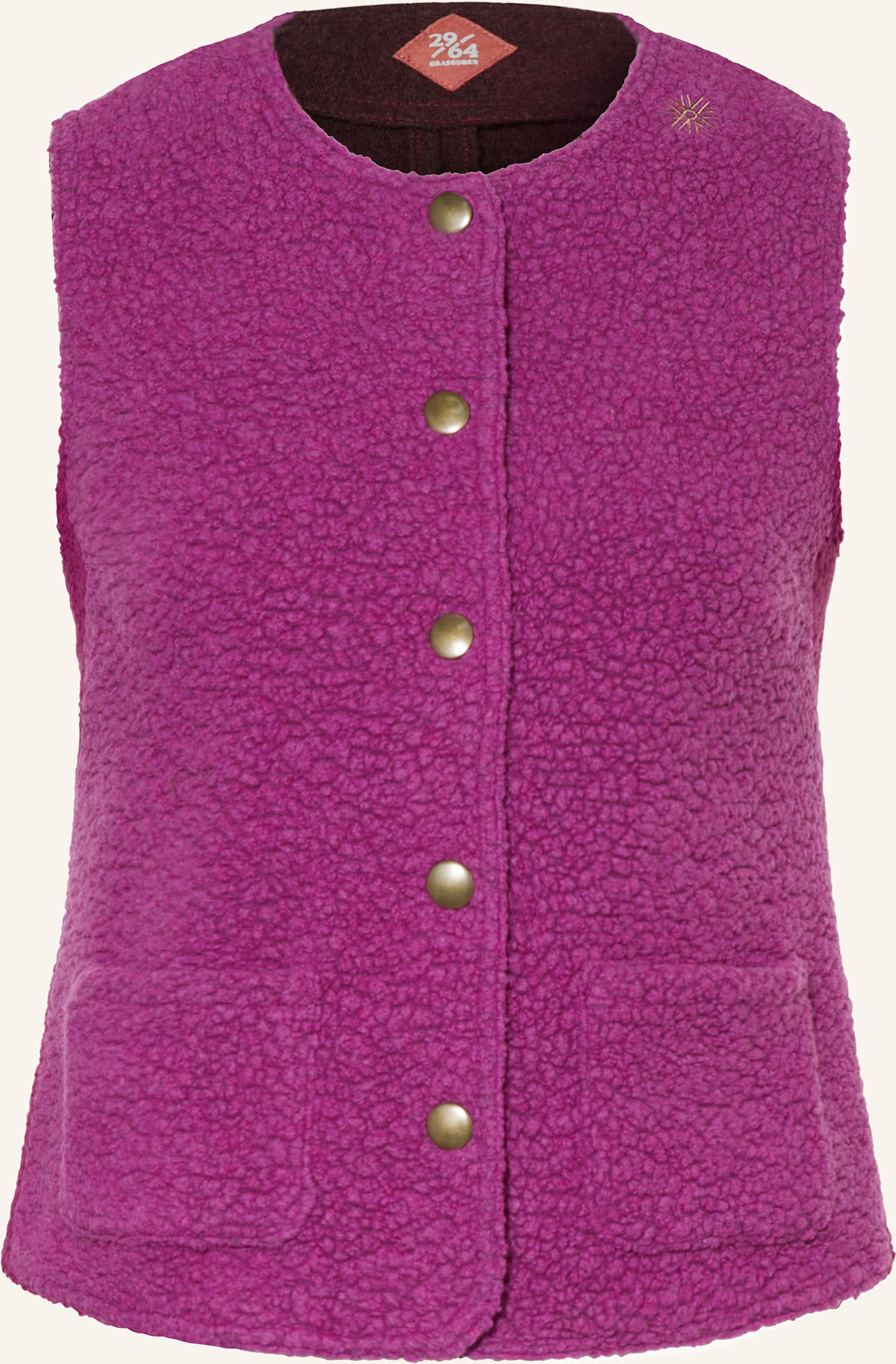 Grasegger Teddyfell-Weste pink
