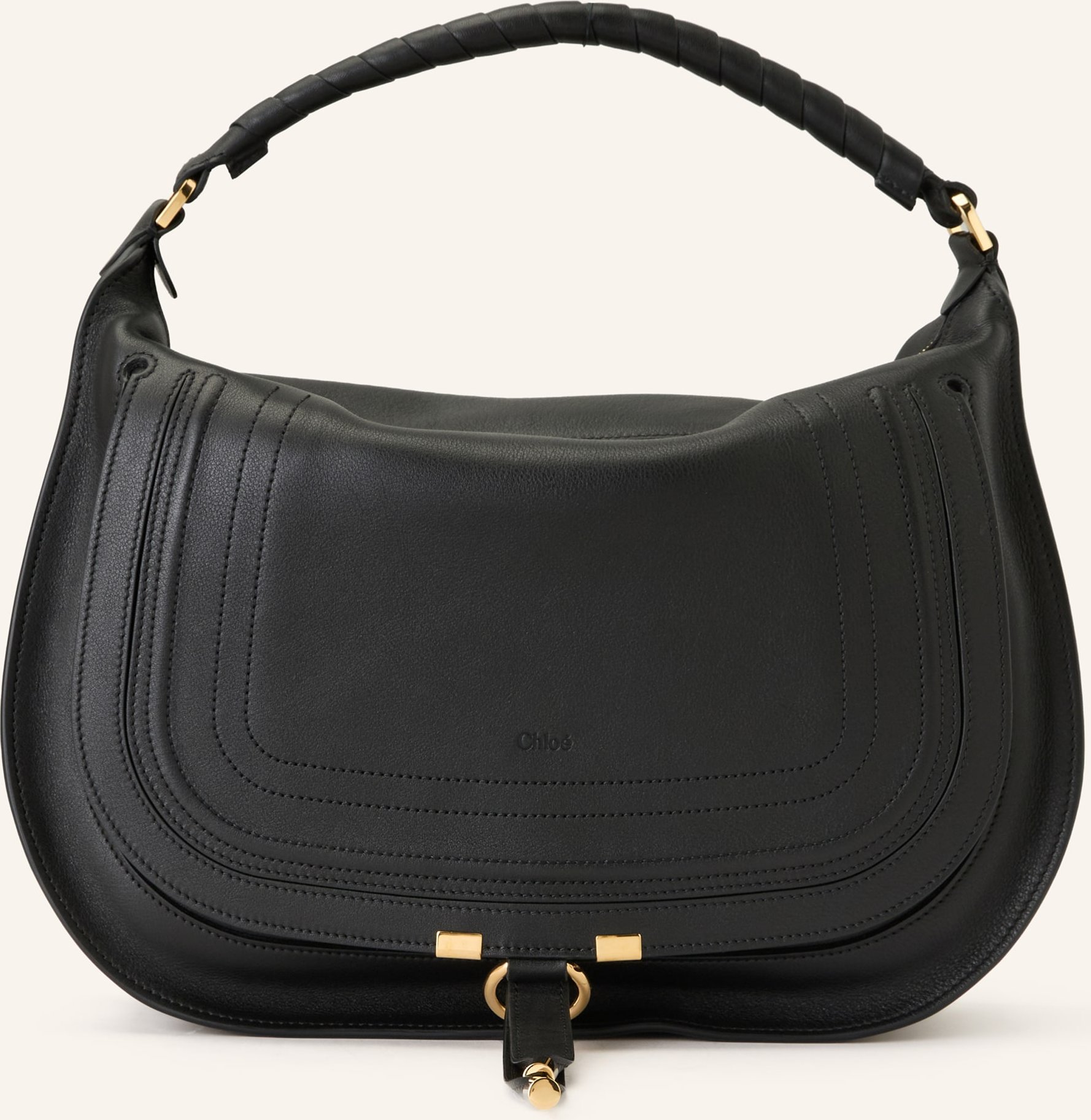 Chloé Handtasche Marcie schwarz
