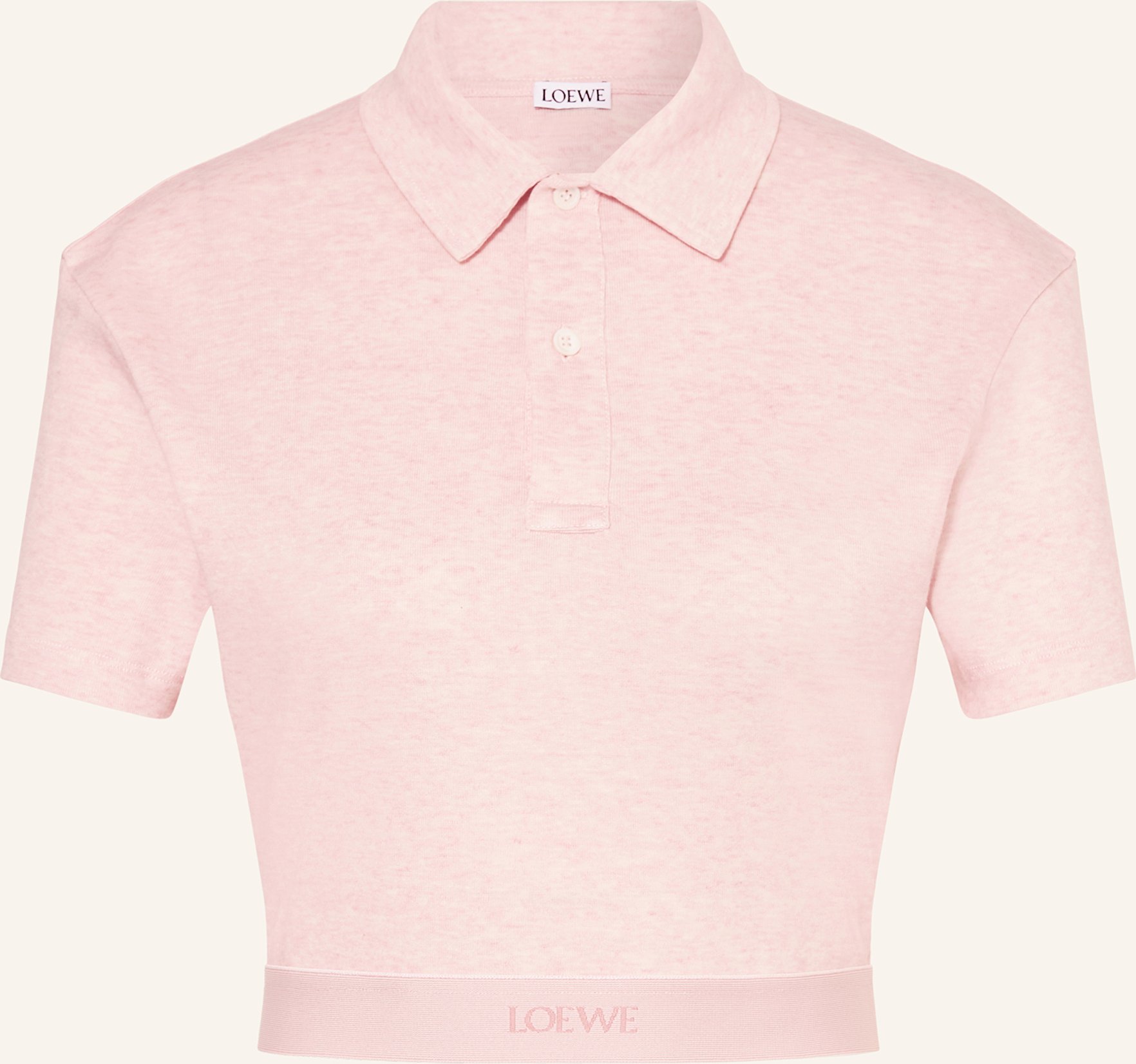 Loewe Cropped-Strickshirt rosa