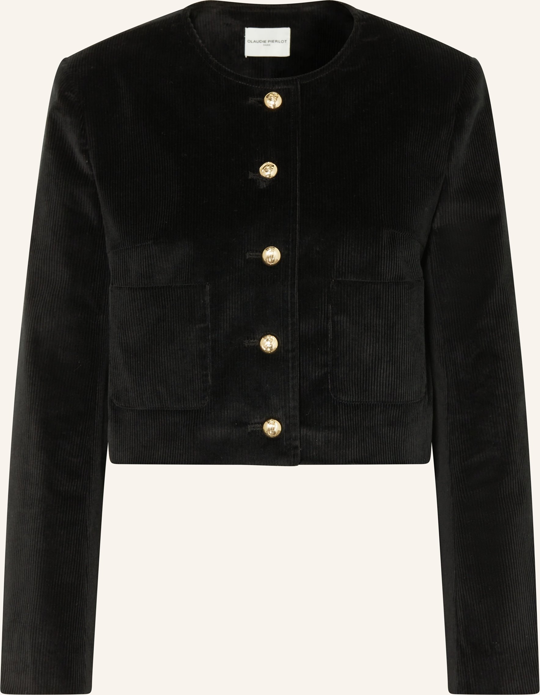 Claudie Pierlot Kastenjacke Aus Cord schwarz