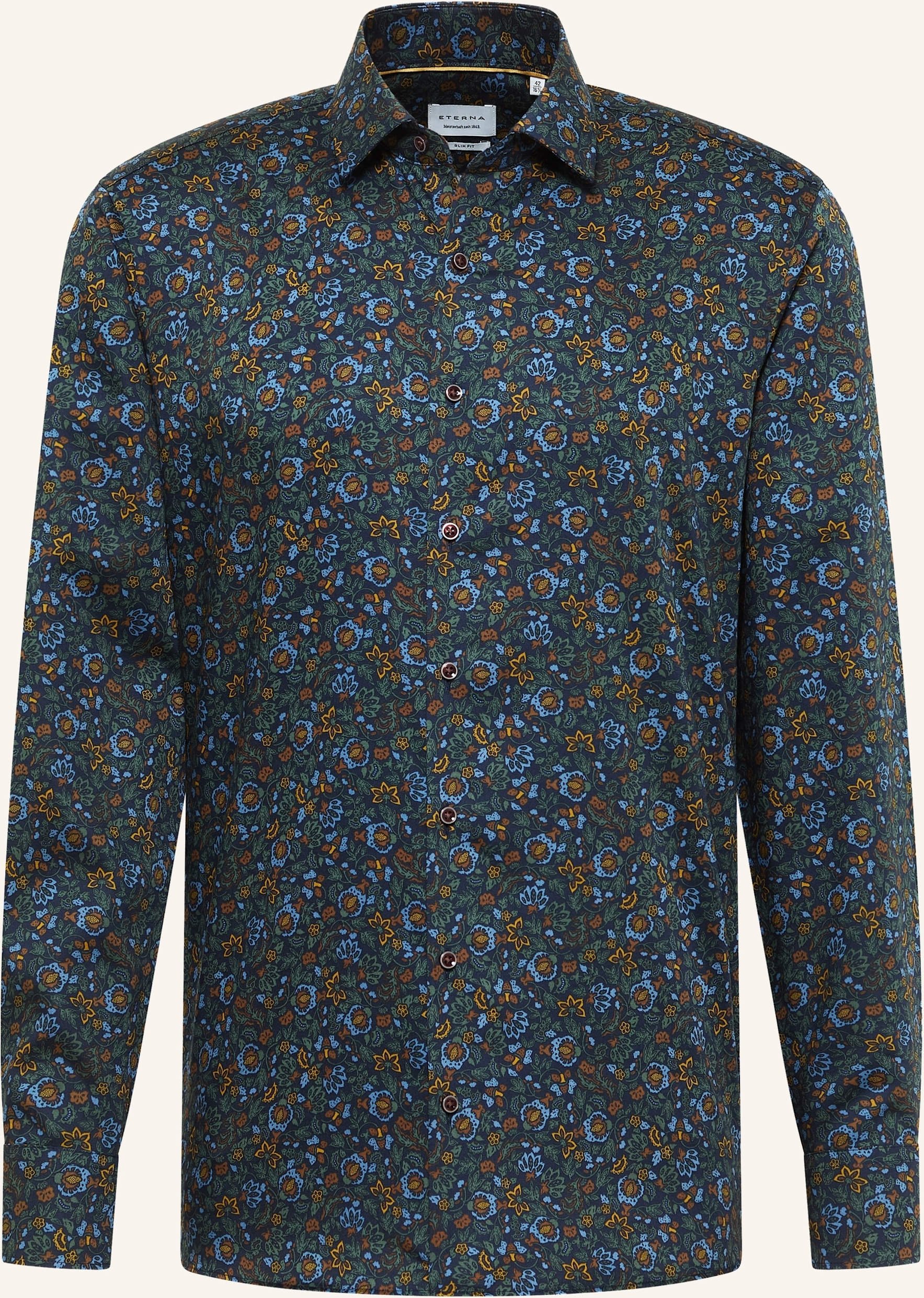 Thumbnail - Eterna Hemd Slim Fit blau