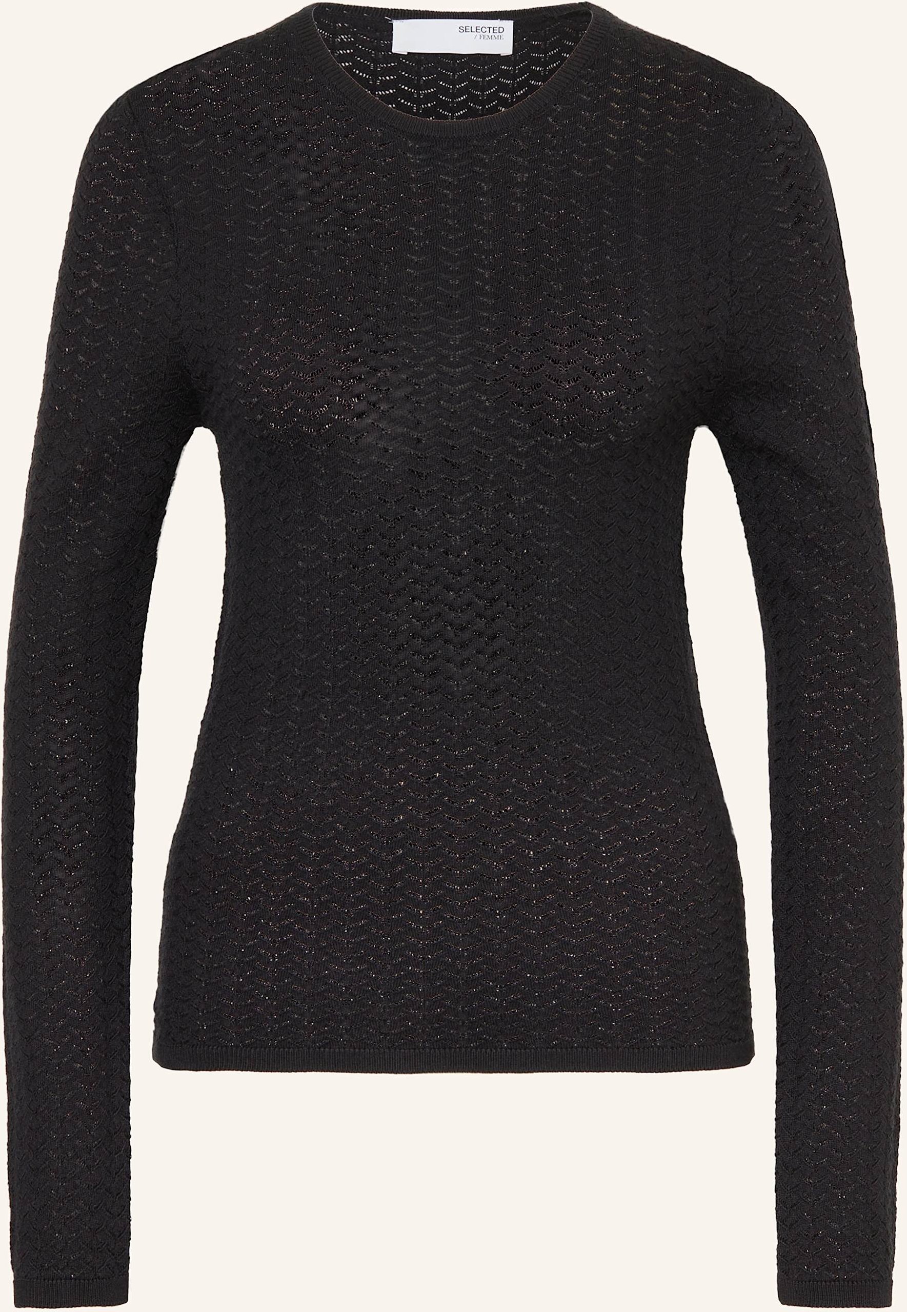 Selected Femme Pullover schwarz