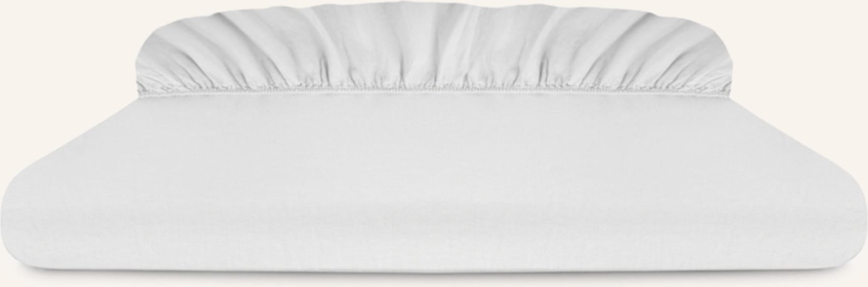 Royfort Spannbettlaken Baumwolle-Cashmere weiss