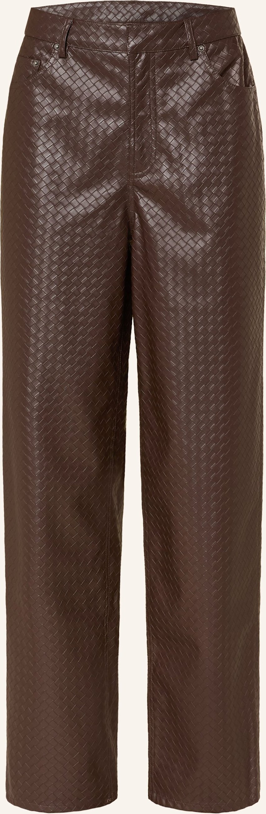 Rotate Hose In Lederoptik braun