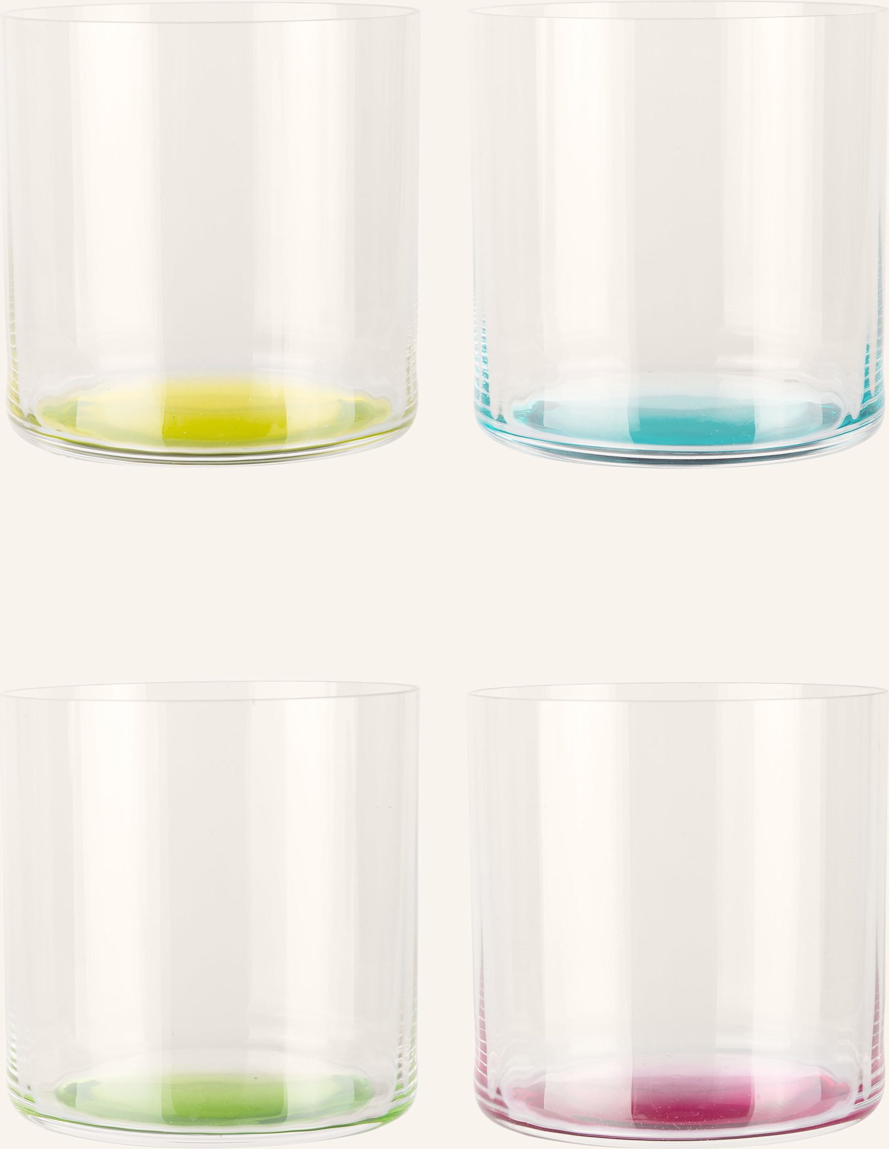 Riedel 4er-Set Trinkgläser Happy h2o transparent