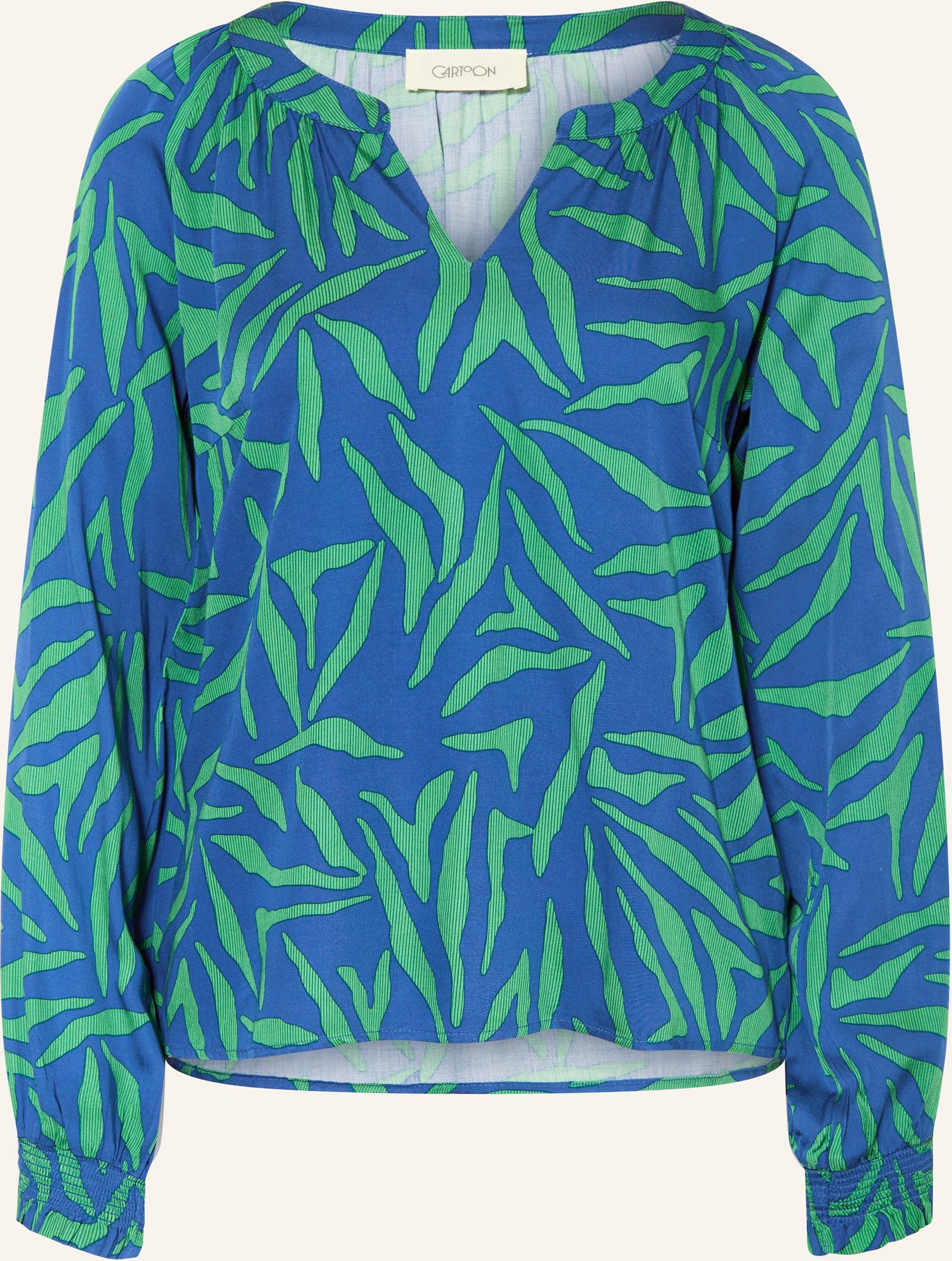 Cartoon Blusenshirt blau