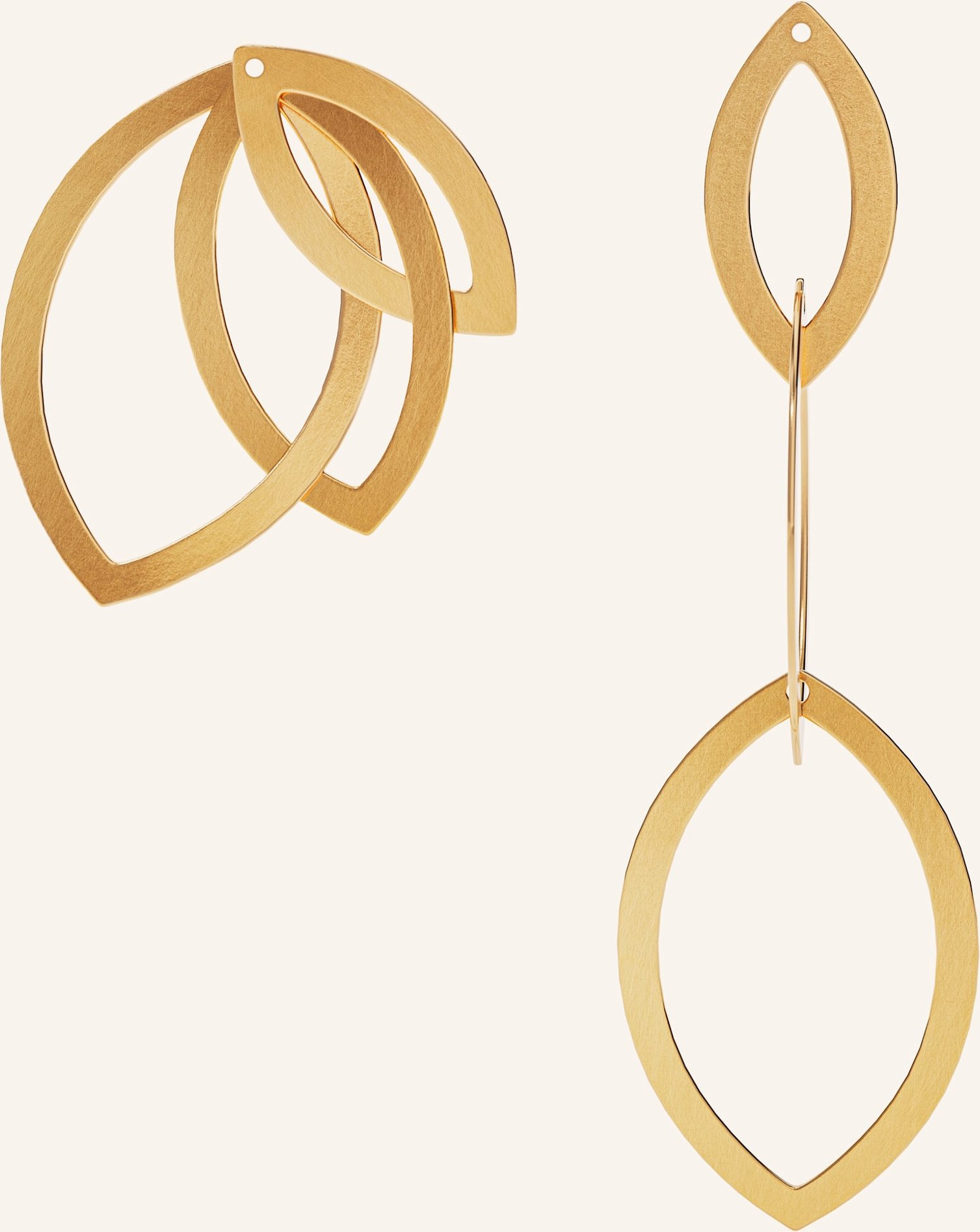 Niessing Ohrringe Quinta Navette gold