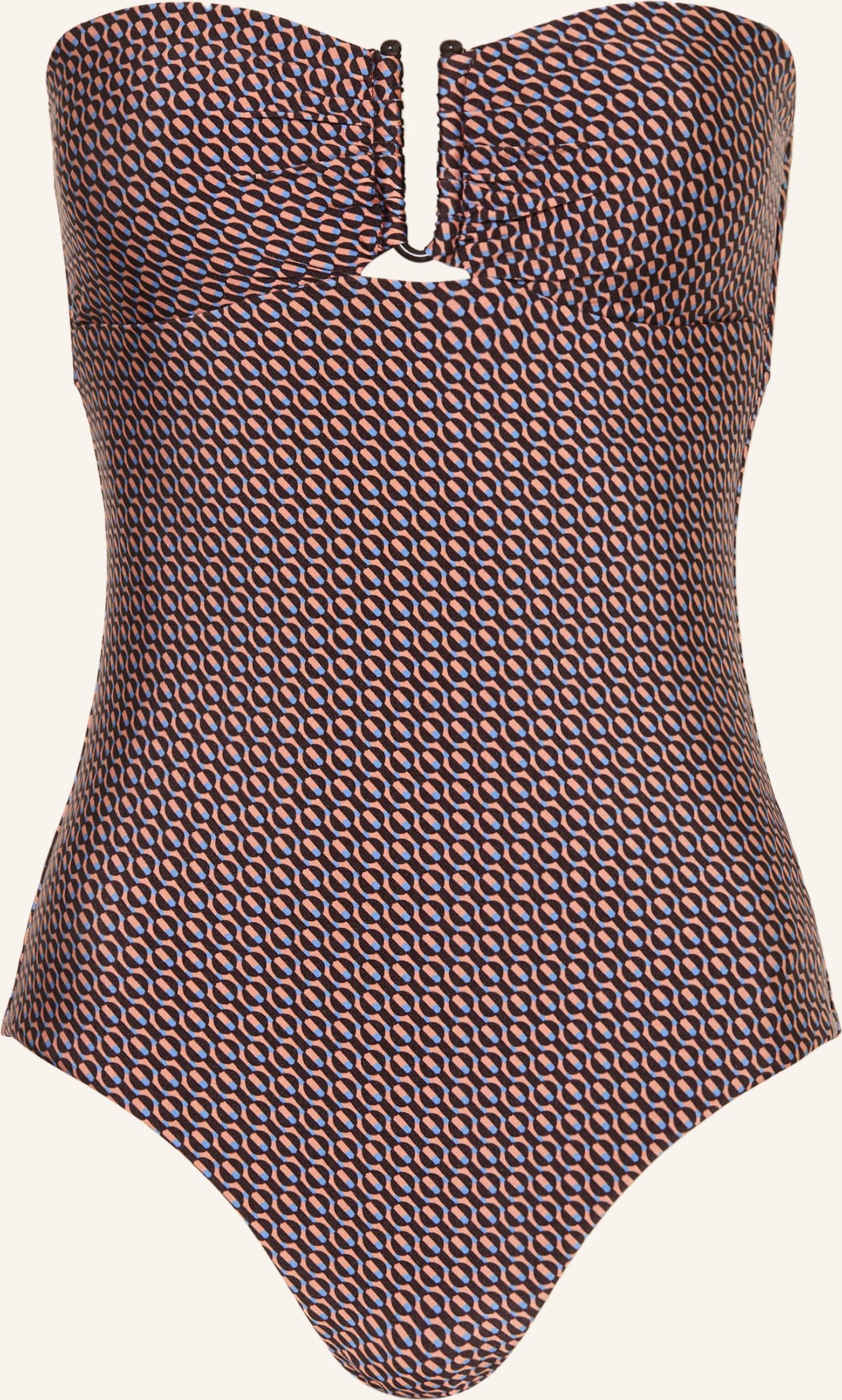 Jets Australia Bandeau-Badeanzug Desertgeo braun