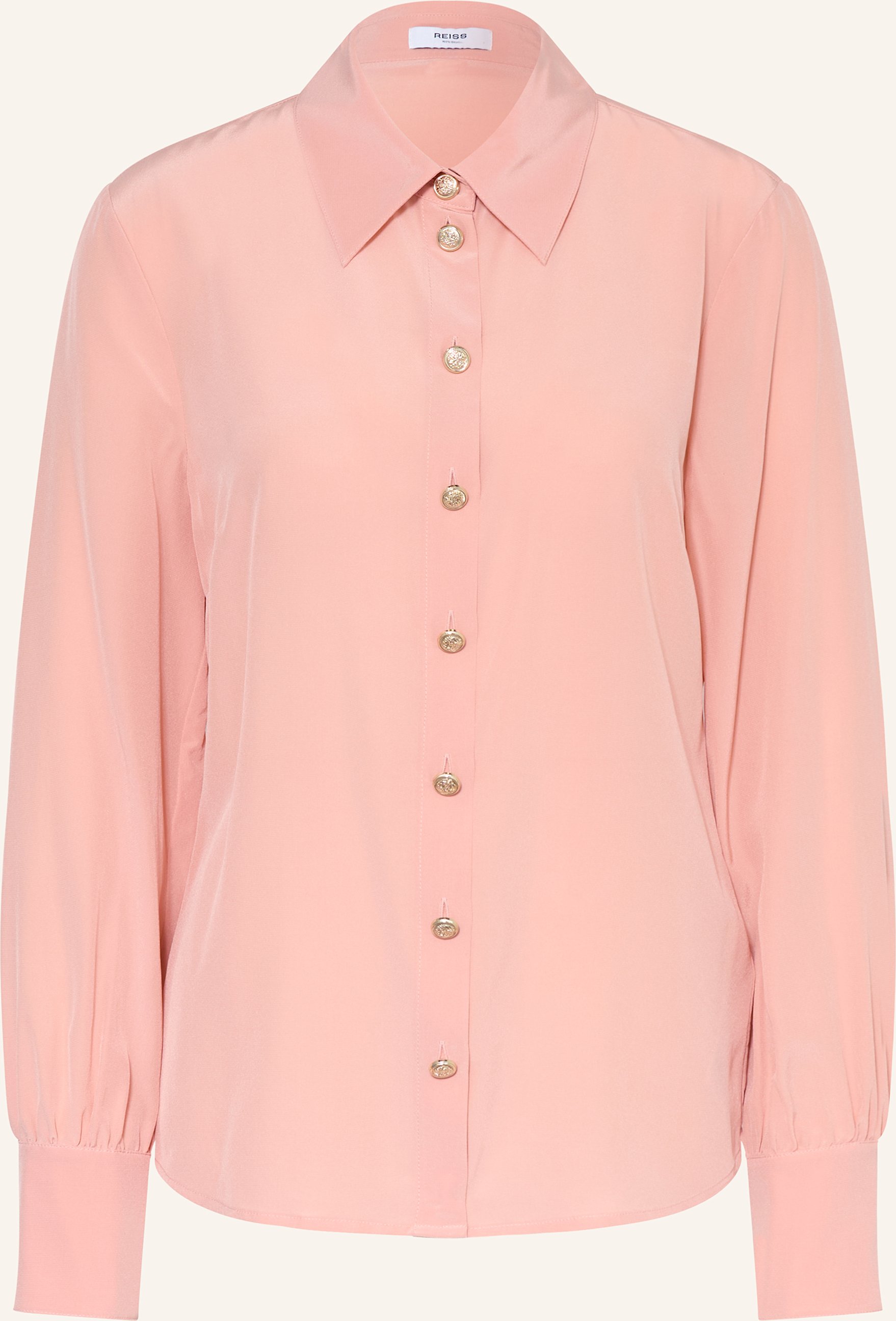 Thumbnail - Reiss Hemdbluse Gianna Aus Seide rosa