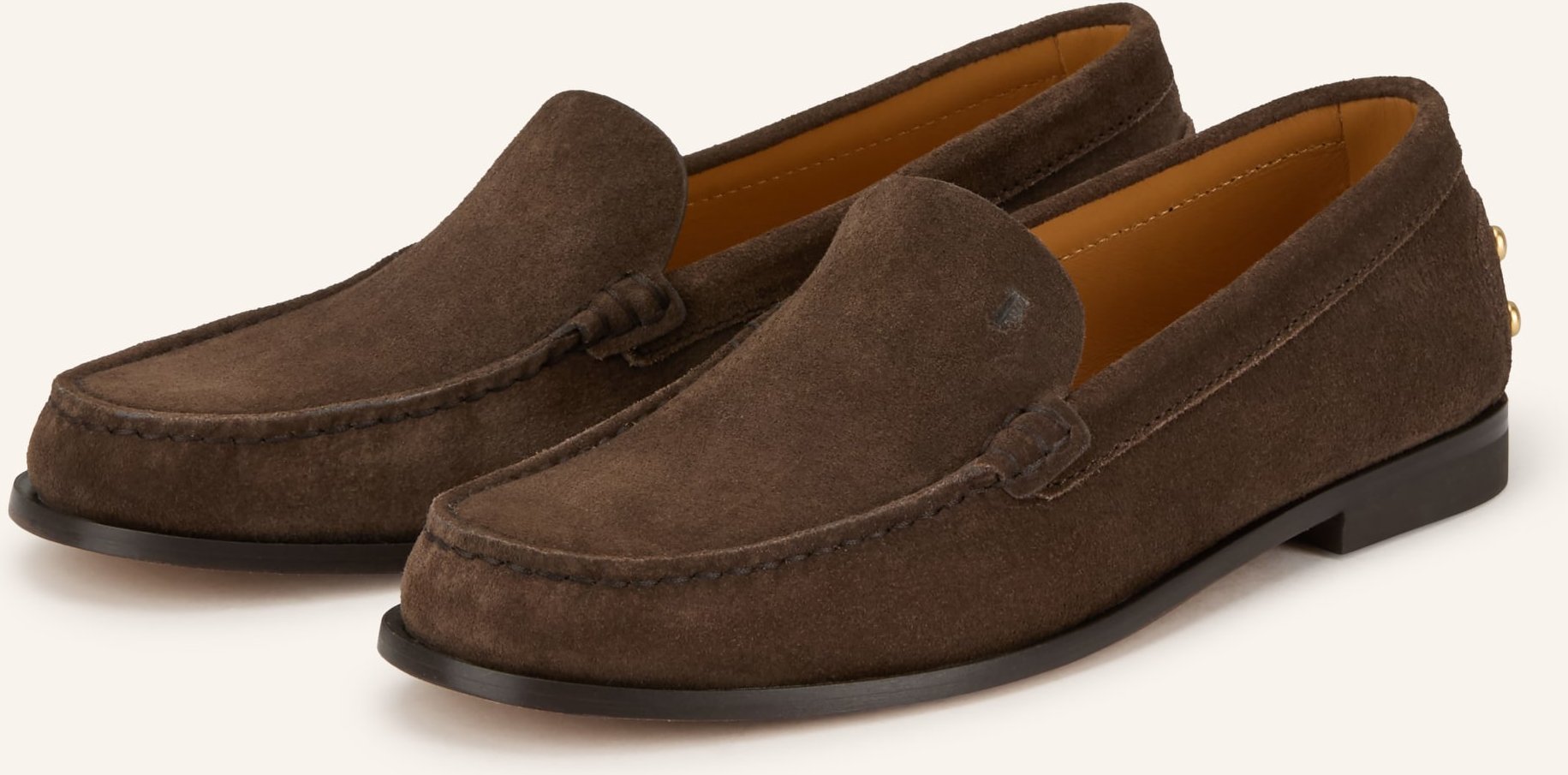Tod's Loafer Mit Nieten braun