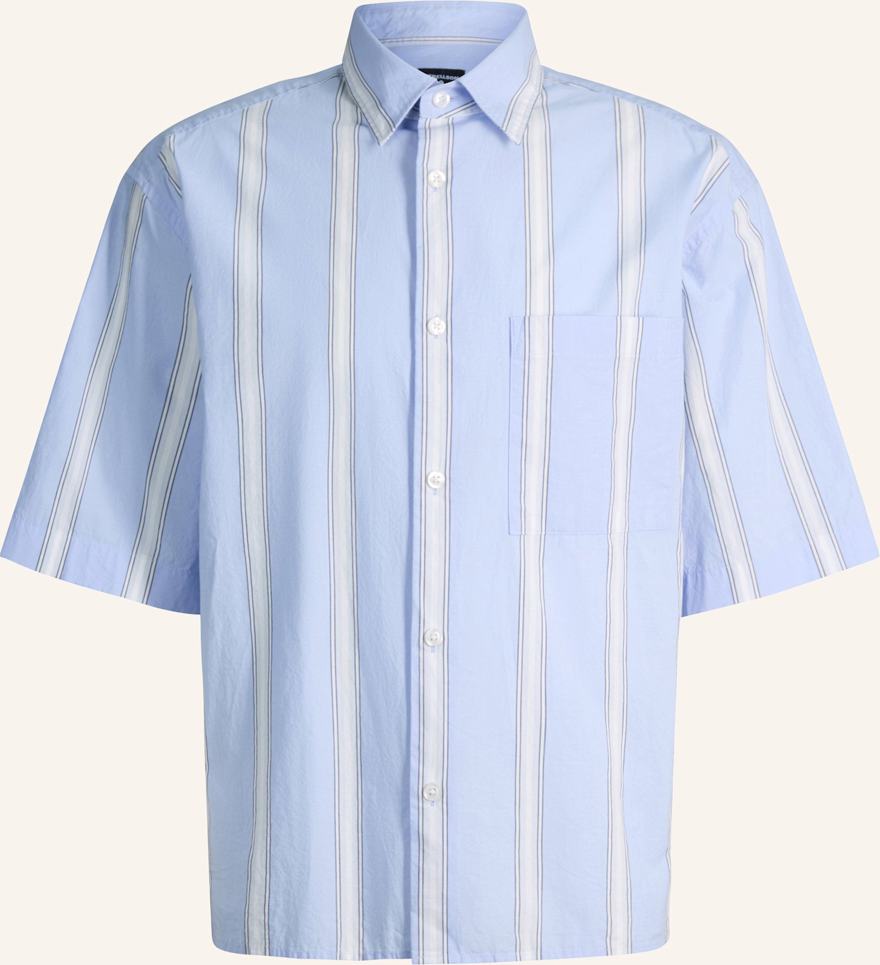 Strellson Kurzarm-Hemd Nelson blau