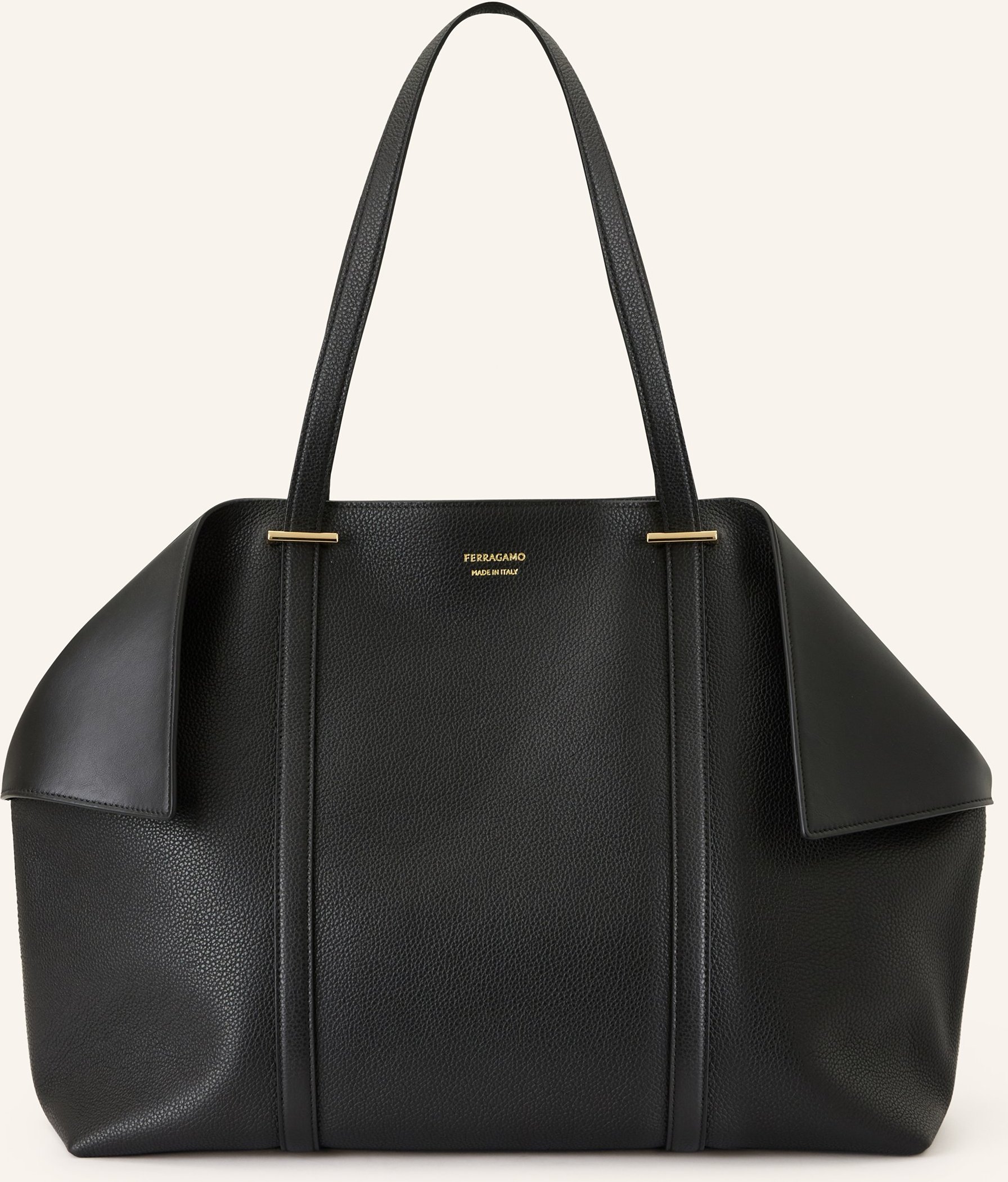 Ferragamo Shopper The Scarf Grainy schwarz