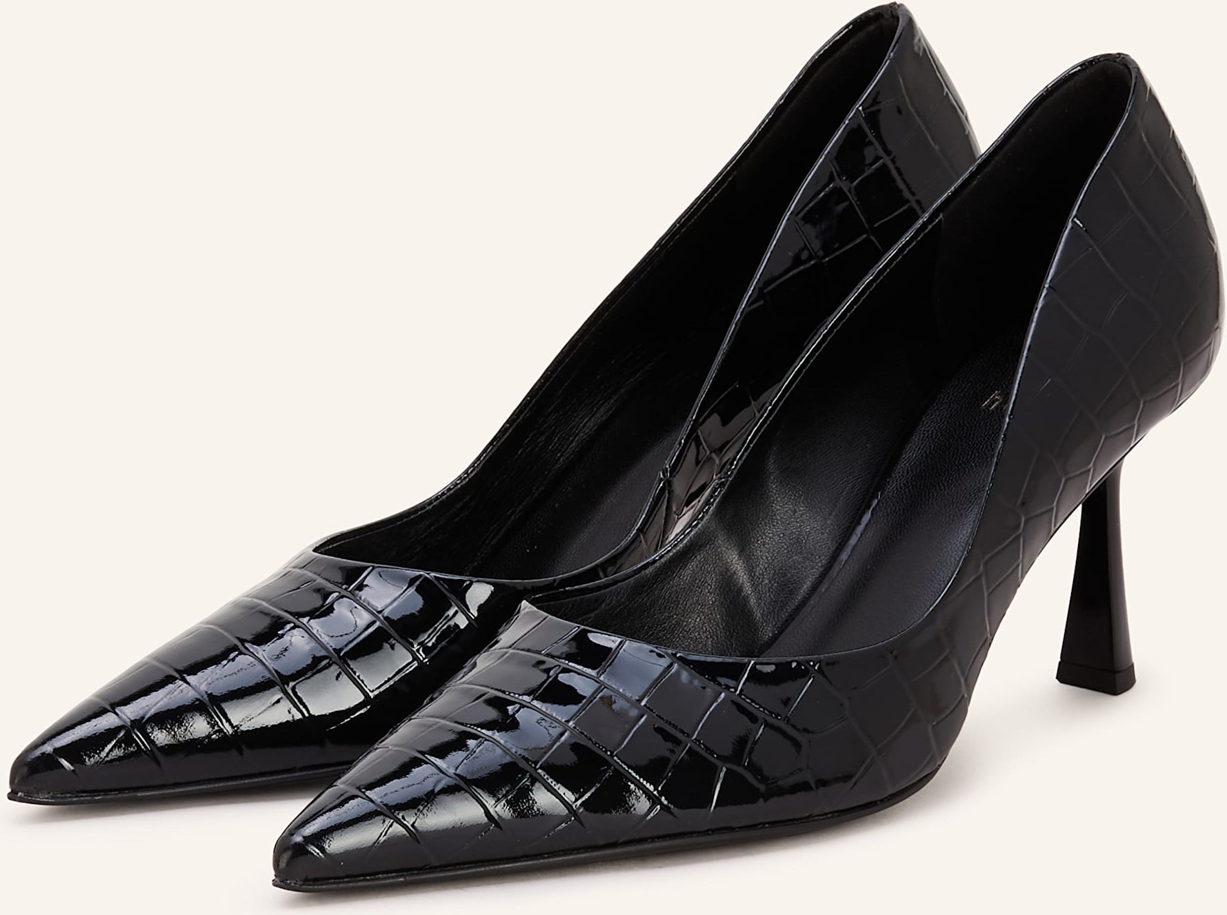 Högl Lack-Pumps schwarz