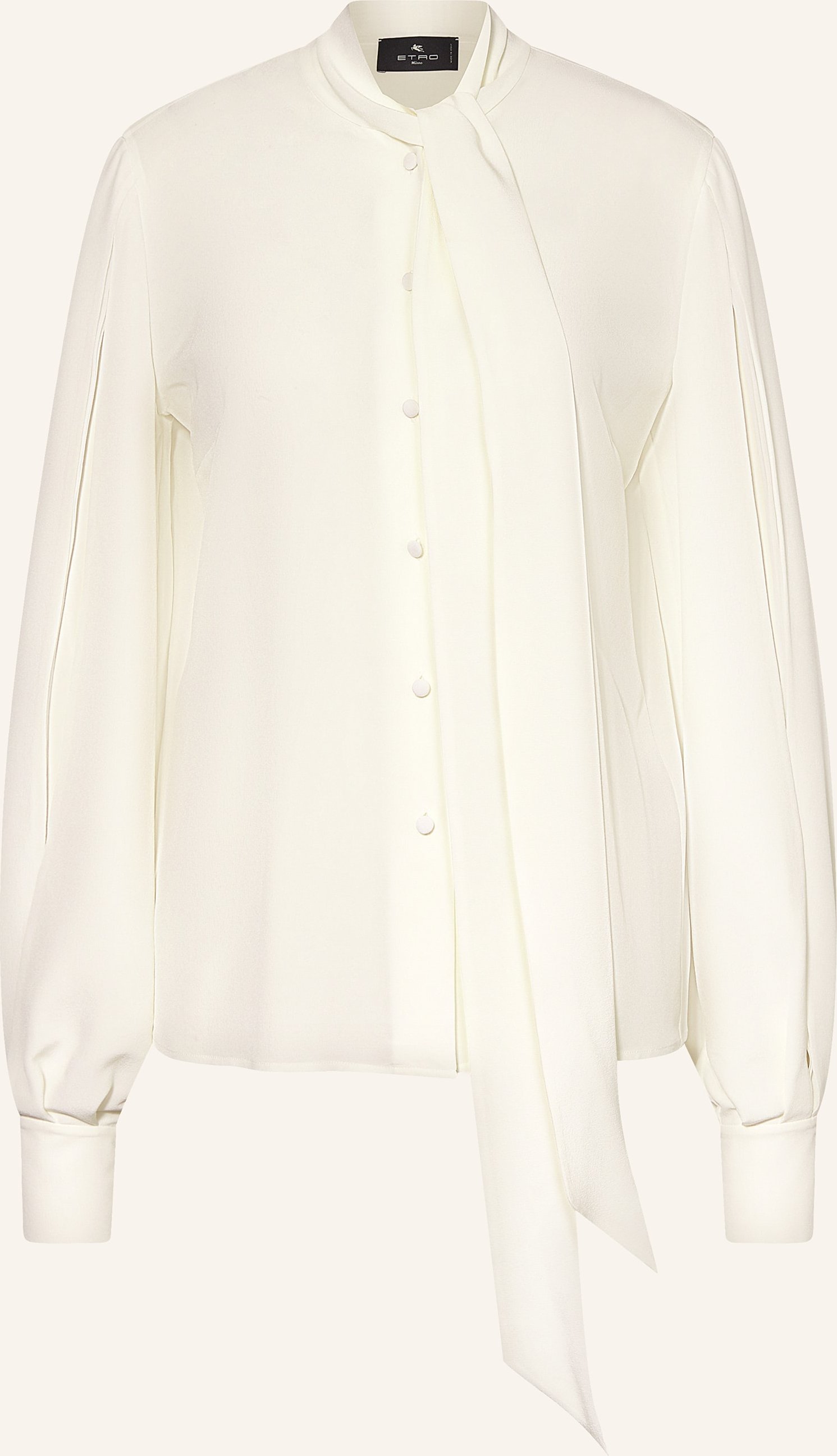 Thumbnail - Etro Schluppenbluse Aus Seide weiss